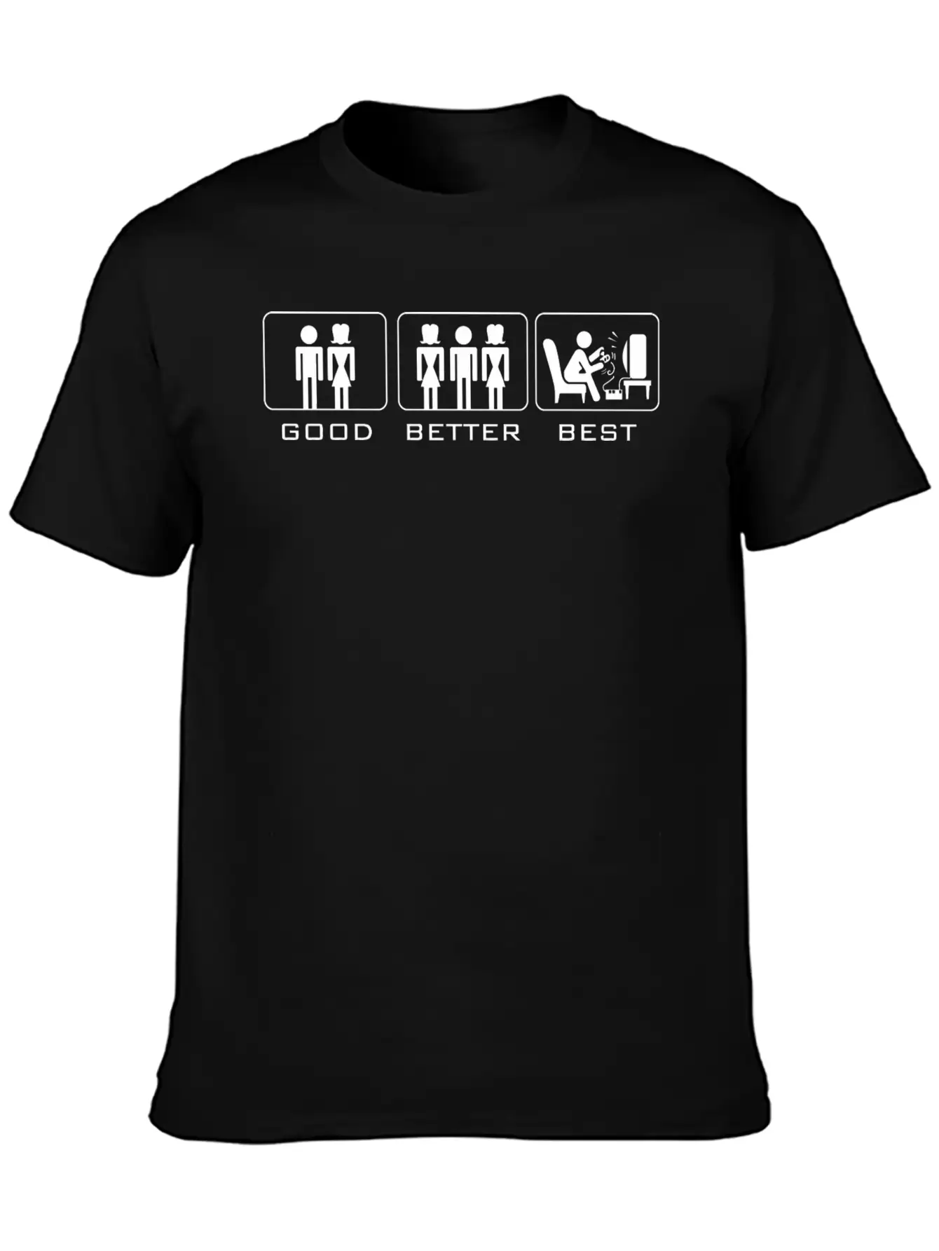 Video Game - Good Bettter Best Timeless Short Sleeve Tee – Comfy And Minimalist Design