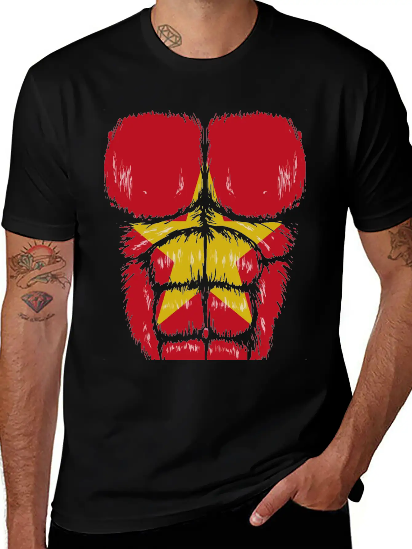 Vietnam Flag Hulk Muscles Timeless Short Sleeve Tee – Comfy And Minimalist Design