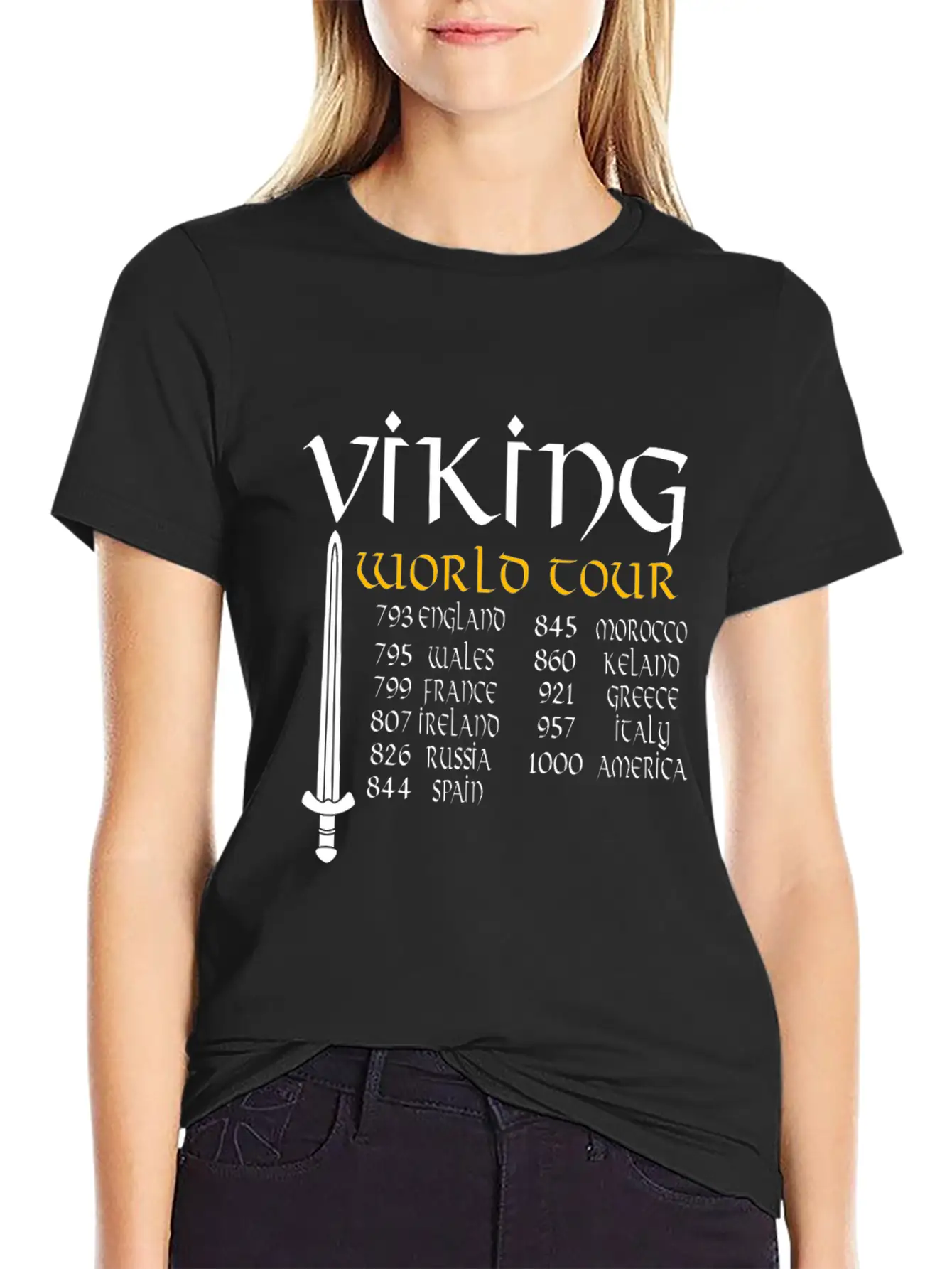 Viking World Tour Timeless Short Sleeve Tee – Comfy And Minimalist Design