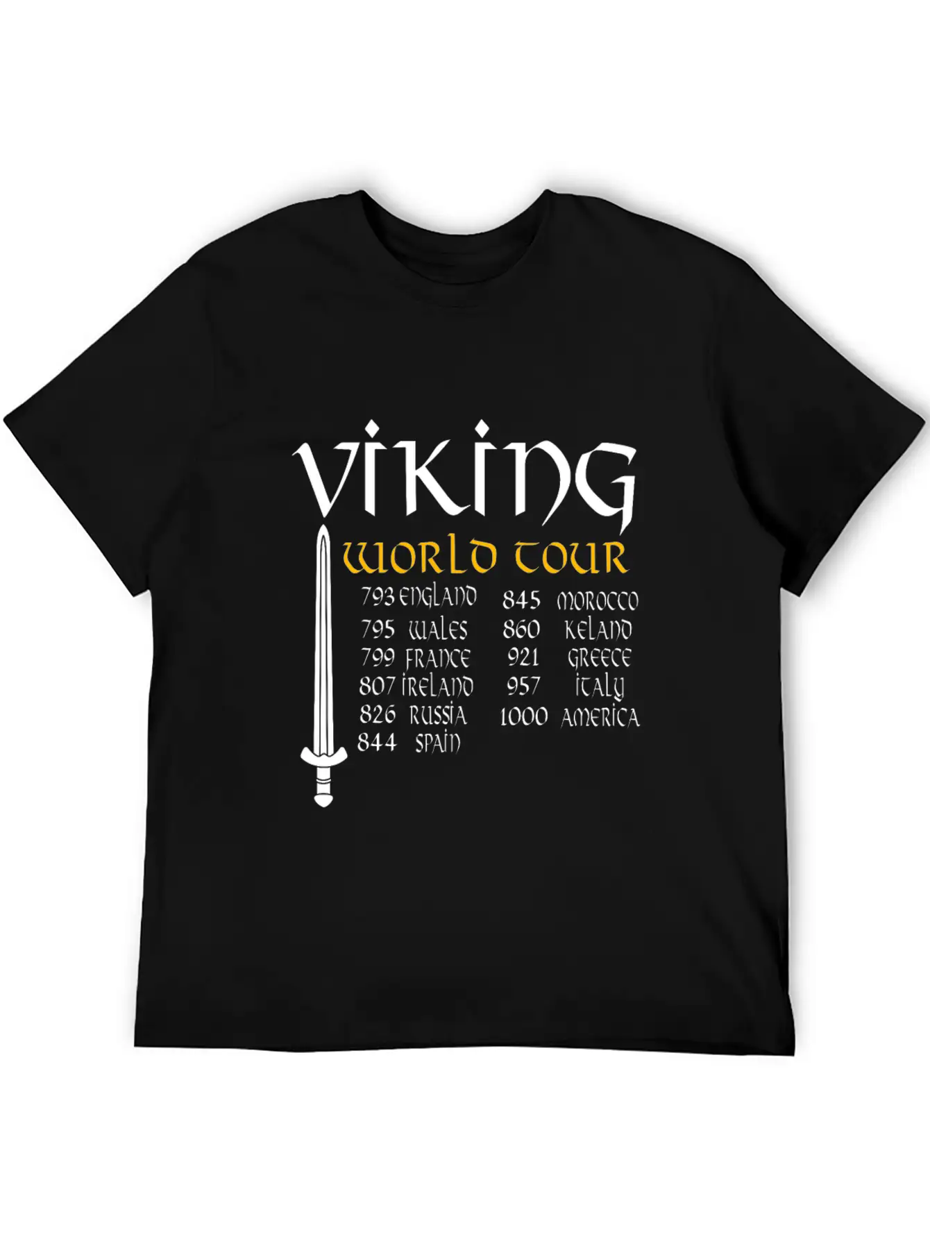 Viking World Tour Timeless Short Sleeve Tee – Comfy And Minimalist Design