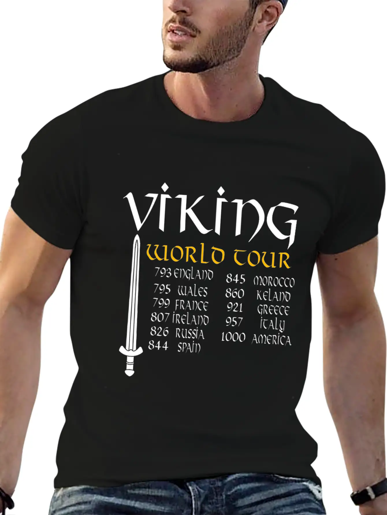 Viking World Tour Timeless Short Sleeve Tee – Comfy And Minimalist Design