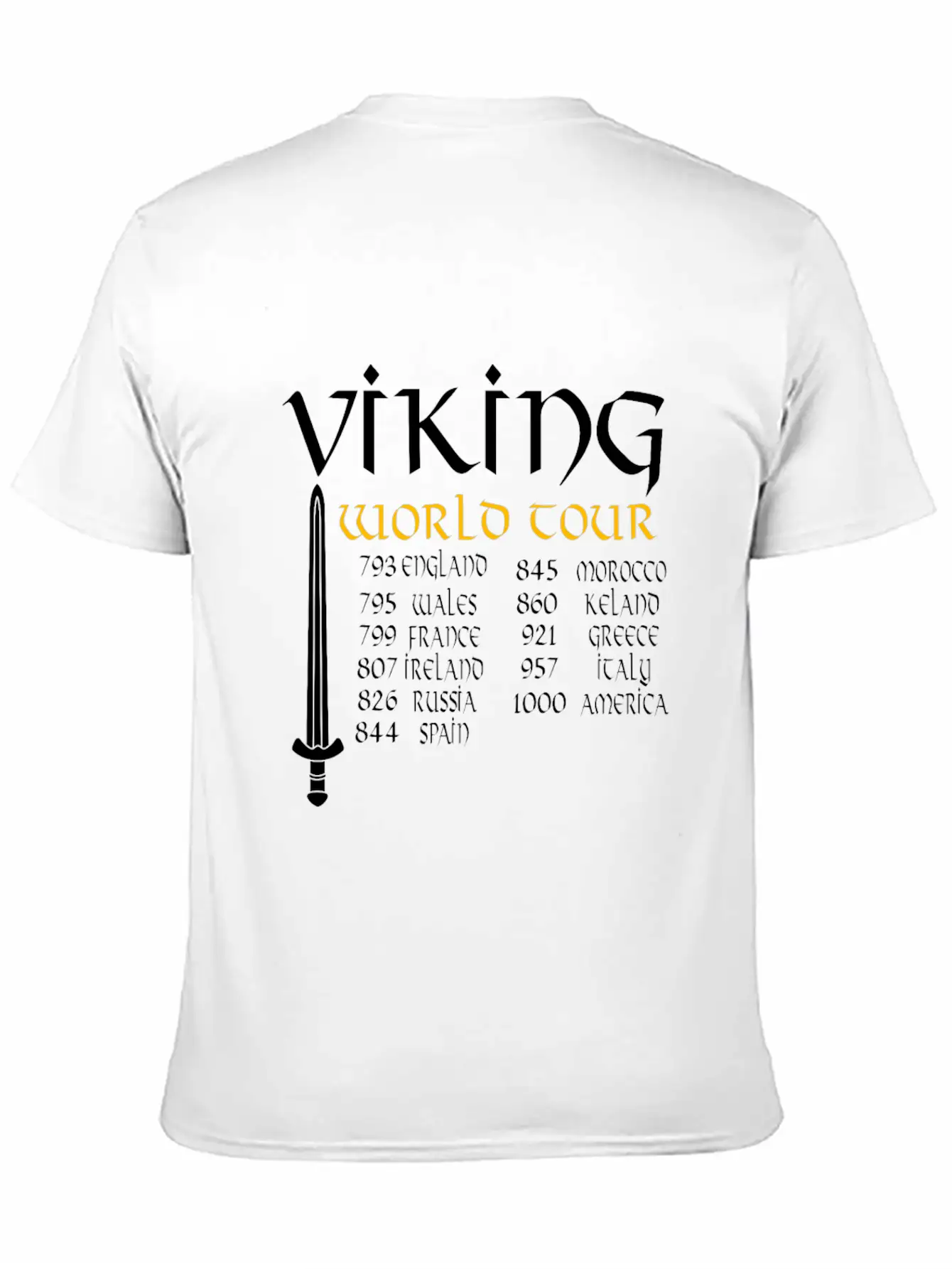Viking World Tour Timeless Short Sleeve Tee – Comfy And Minimalist Design