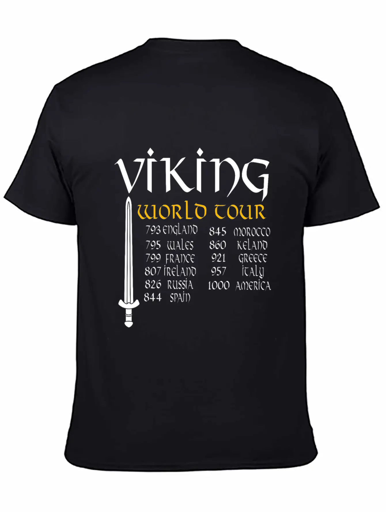 Viking World Tour Timeless Short Sleeve Tee – Comfy And Minimalist Design