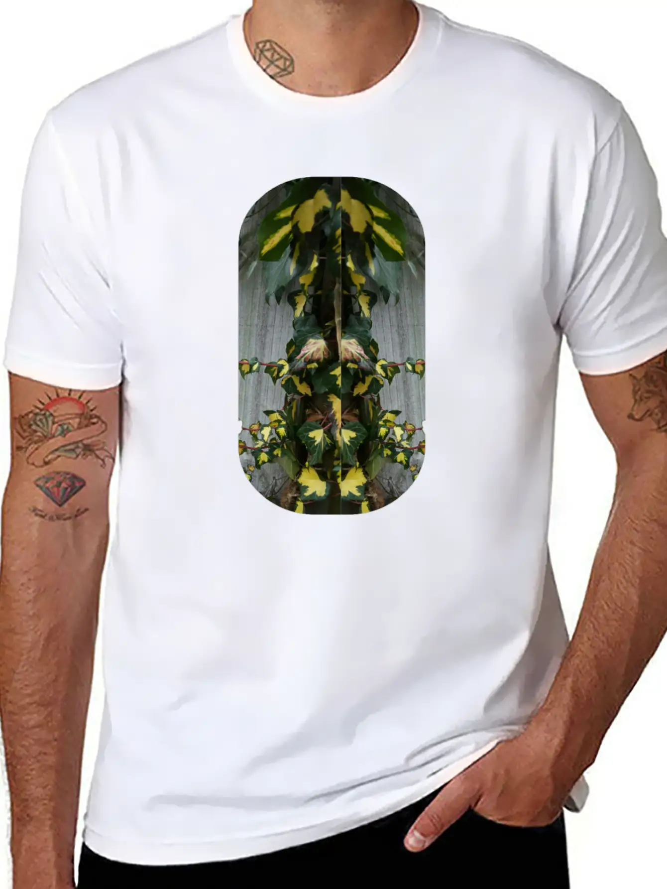 Vines Comfortable Minimalist Graphic Tee – Summer Style Essential