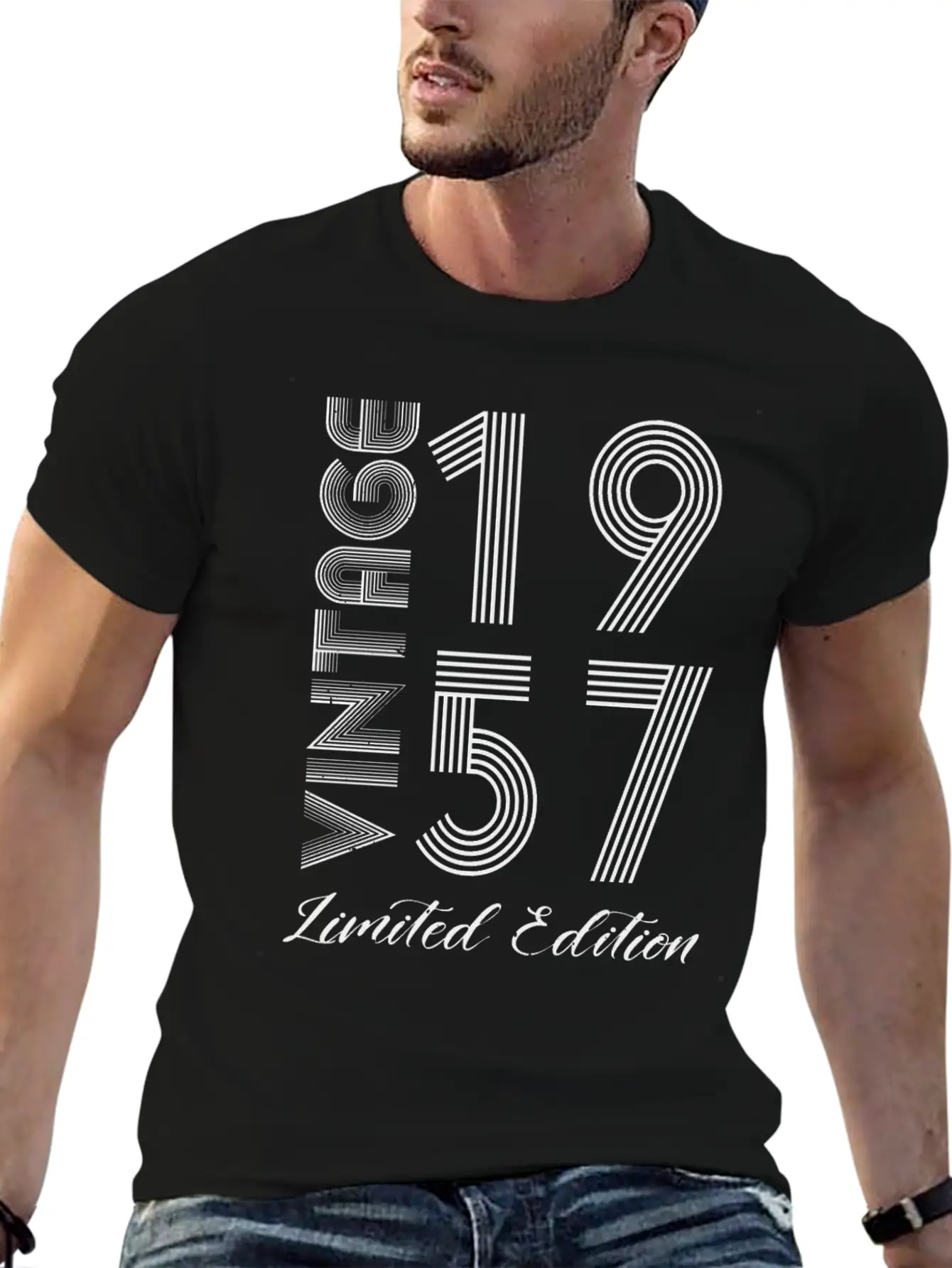 Vintage 1957 Vintage Birthday Retro Vintage Unisex Short Sleeve Soft Cotton T-Shirt – Casual Everyday Wear