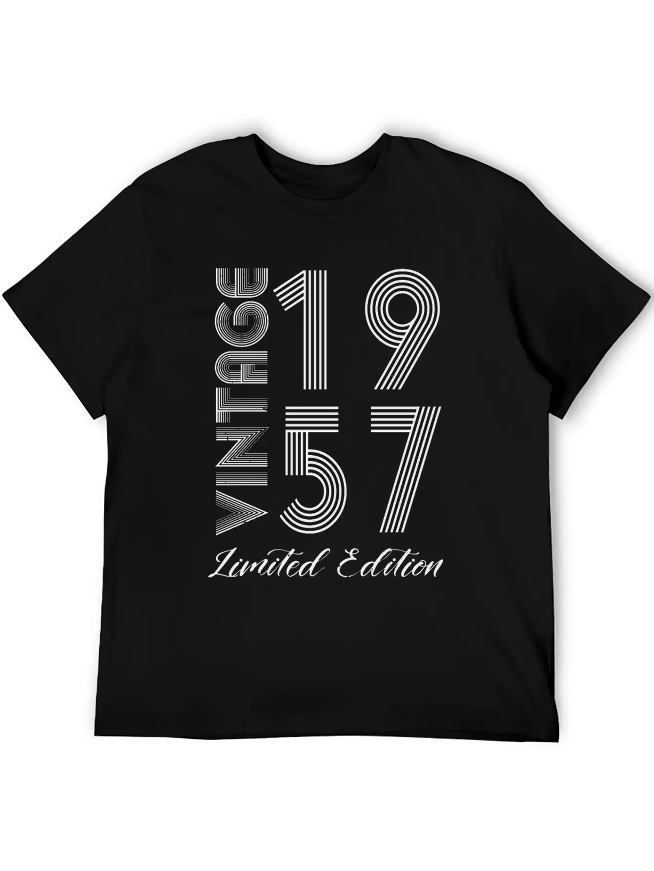 Vintage 1957 Vintage Birthday Retro Vintage Unisex Short Sleeve Soft Cotton T-Shirt – Casual Everyday Wear