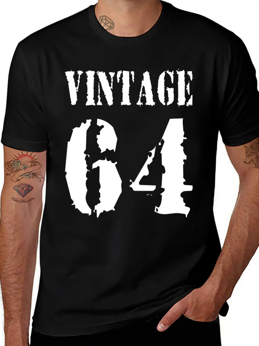 Vintage 1964 - Vintage 64 - Party Vector Basic Graphic T-Shirt – Daily Comfort In Soft Cotton