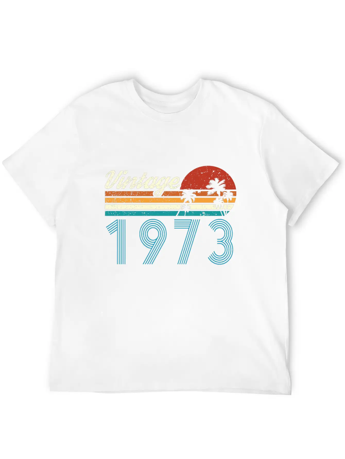 Vintage 1973 Vintage Birthday Retro Vintage Stylish Everyday T-Shirt – Unisex Basic Cotton Tee