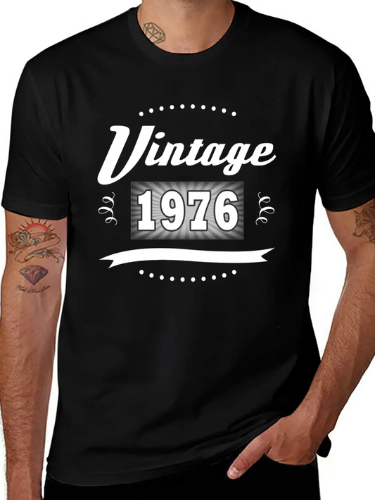 VINTAGE 1976 1.png Unisex Casual T-Shirt – Clean Design For Daily Comfort