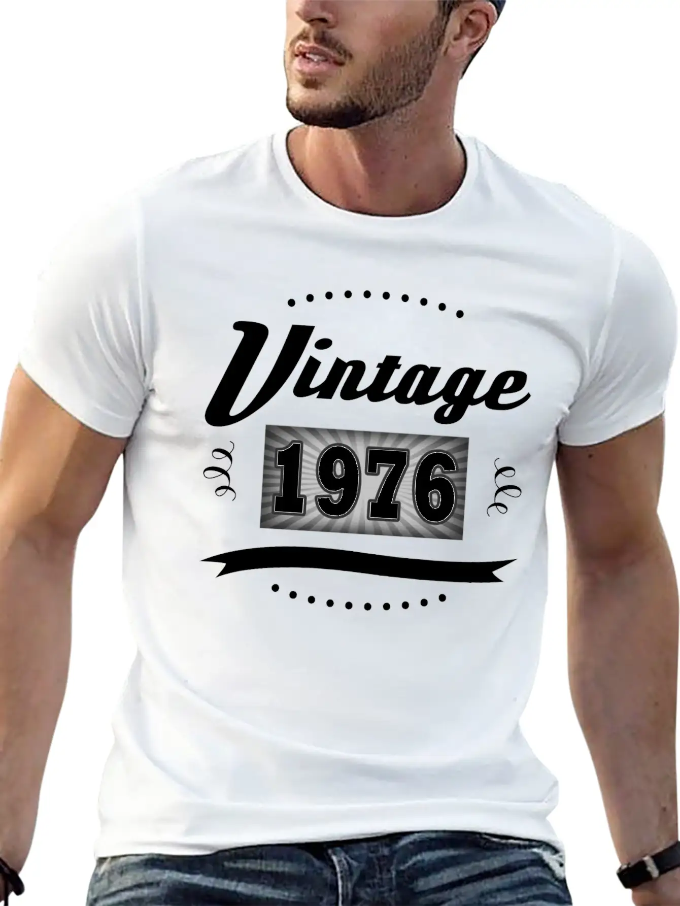 VINTAGE 1976 1.png Unisex Casual T-Shirt – Clean Design For Daily Comfort