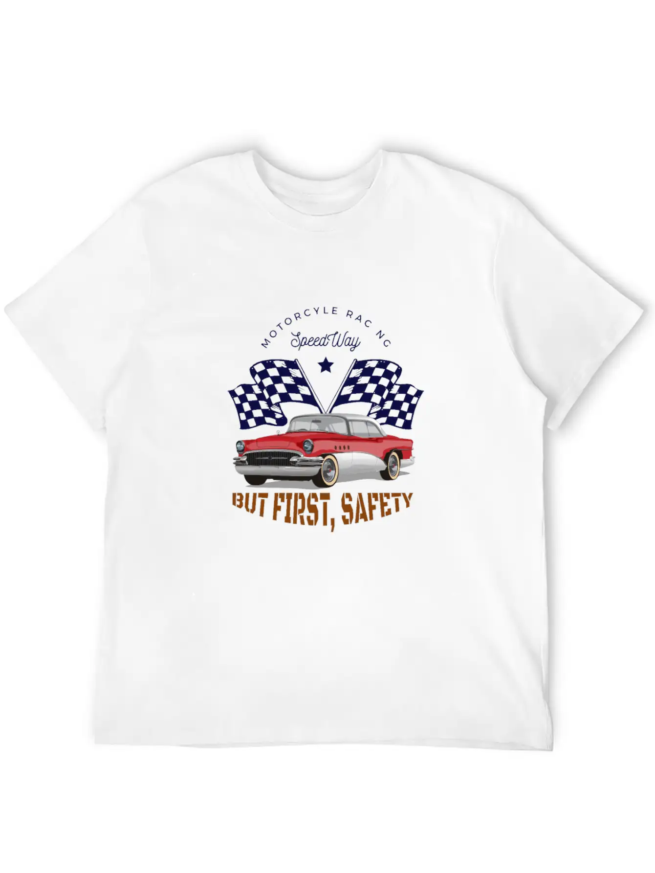 Vintage - But First Safety Unisex Casual T-Shirt – Clean Design For Daily Comfort