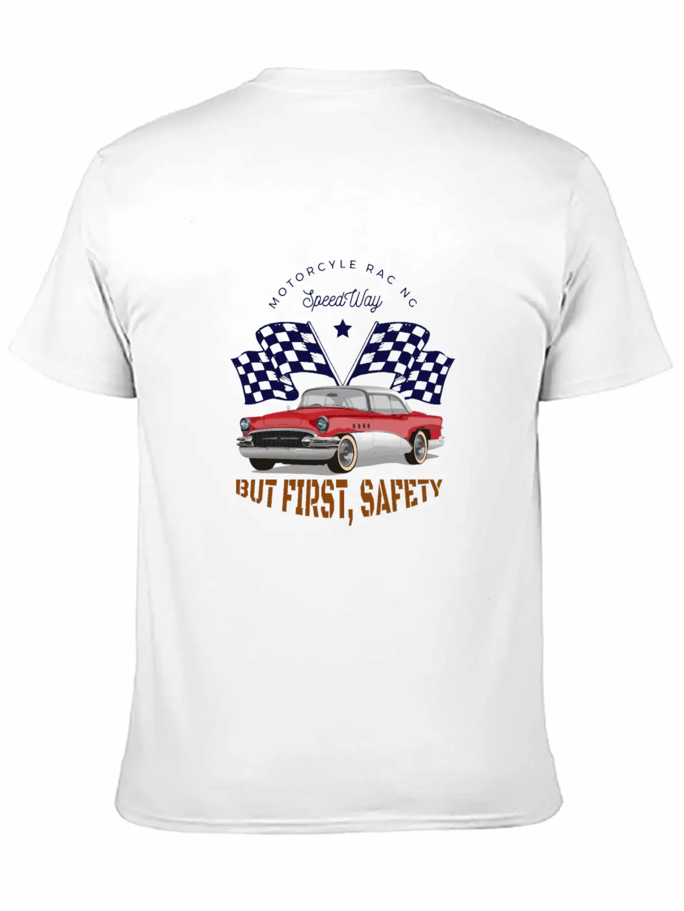 Vintage - But First Safety Unisex Casual T-Shirt – Clean Design For Daily Comfort
