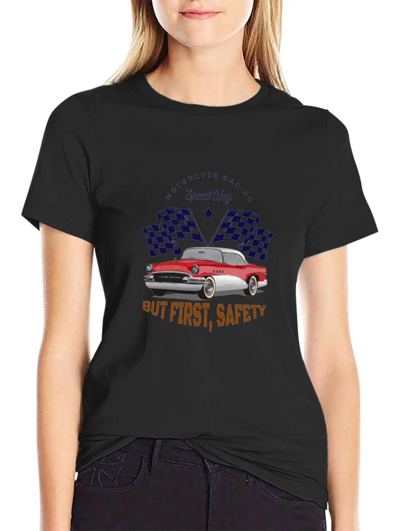 Vintage - But First Safety Unisex Casual T-Shirt – Clean Design For Daily Comfort