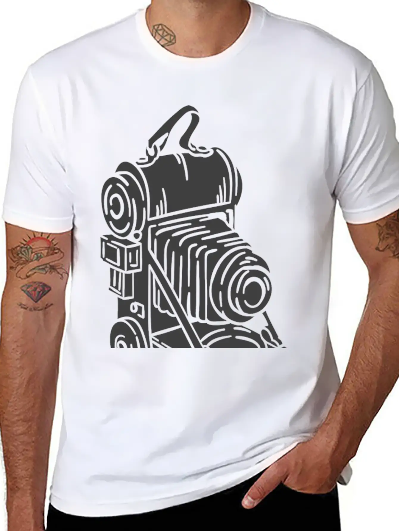 Vintage Camera Stylish Everyday T-Shirt – Unisex Basic Cotton Tee