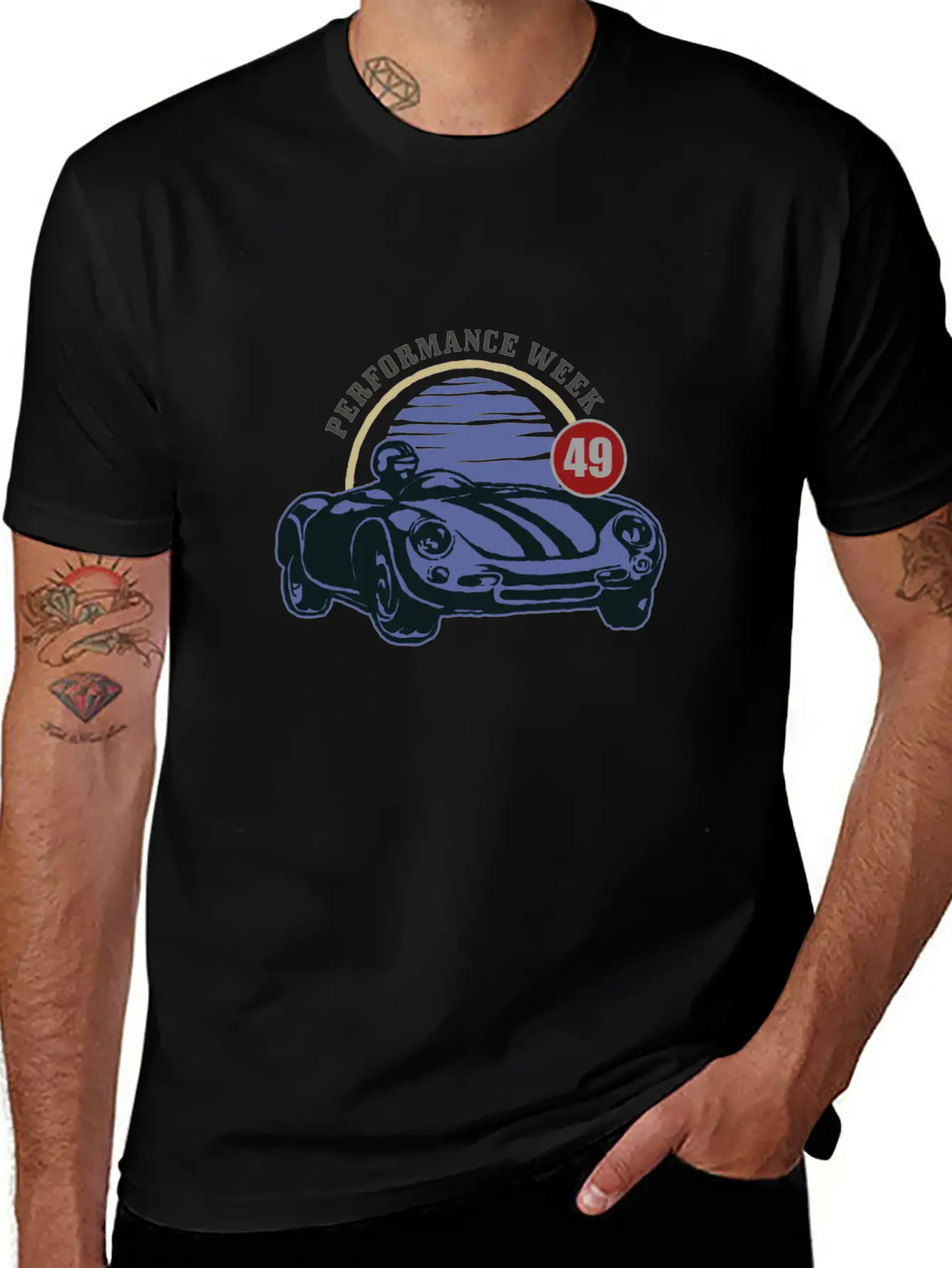 Vintage Cars Mustlecars Made In USA Turbo Daytona Stylish Everyday T-Shirt – Unisex Basic Cotton Tee