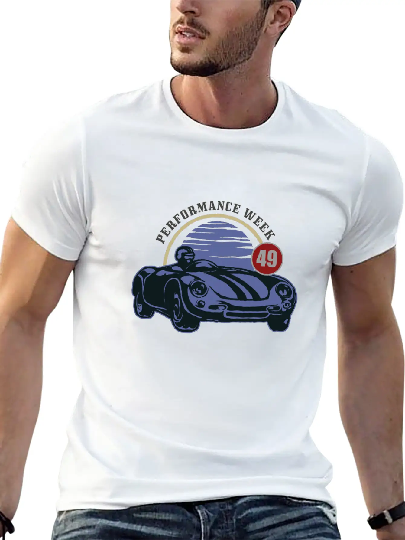 Vintage Cars Mustlecars Made In USA Turbo Daytona Stylish Everyday T-Shirt – Unisex Basic Cotton Tee