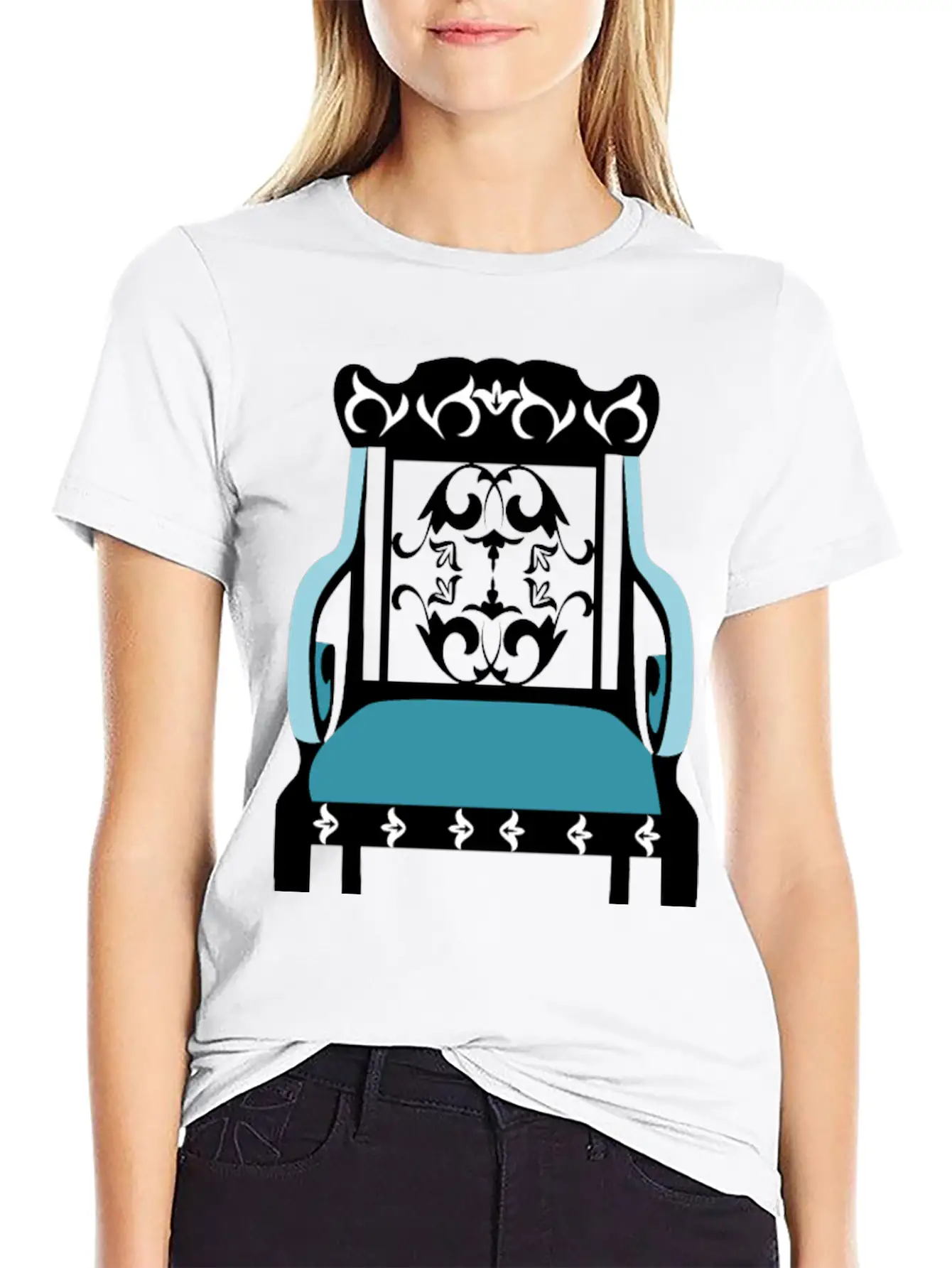 Vintage Chair Unisex Short Sleeve Soft Cotton T-Shirt – Casual Everyday Wear