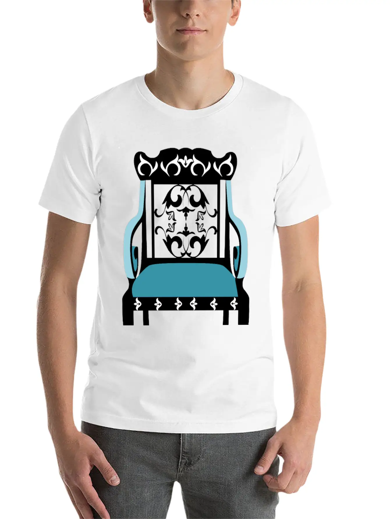 Vintage Chair Unisex Short Sleeve Soft Cotton T-Shirt – Casual Everyday Wear