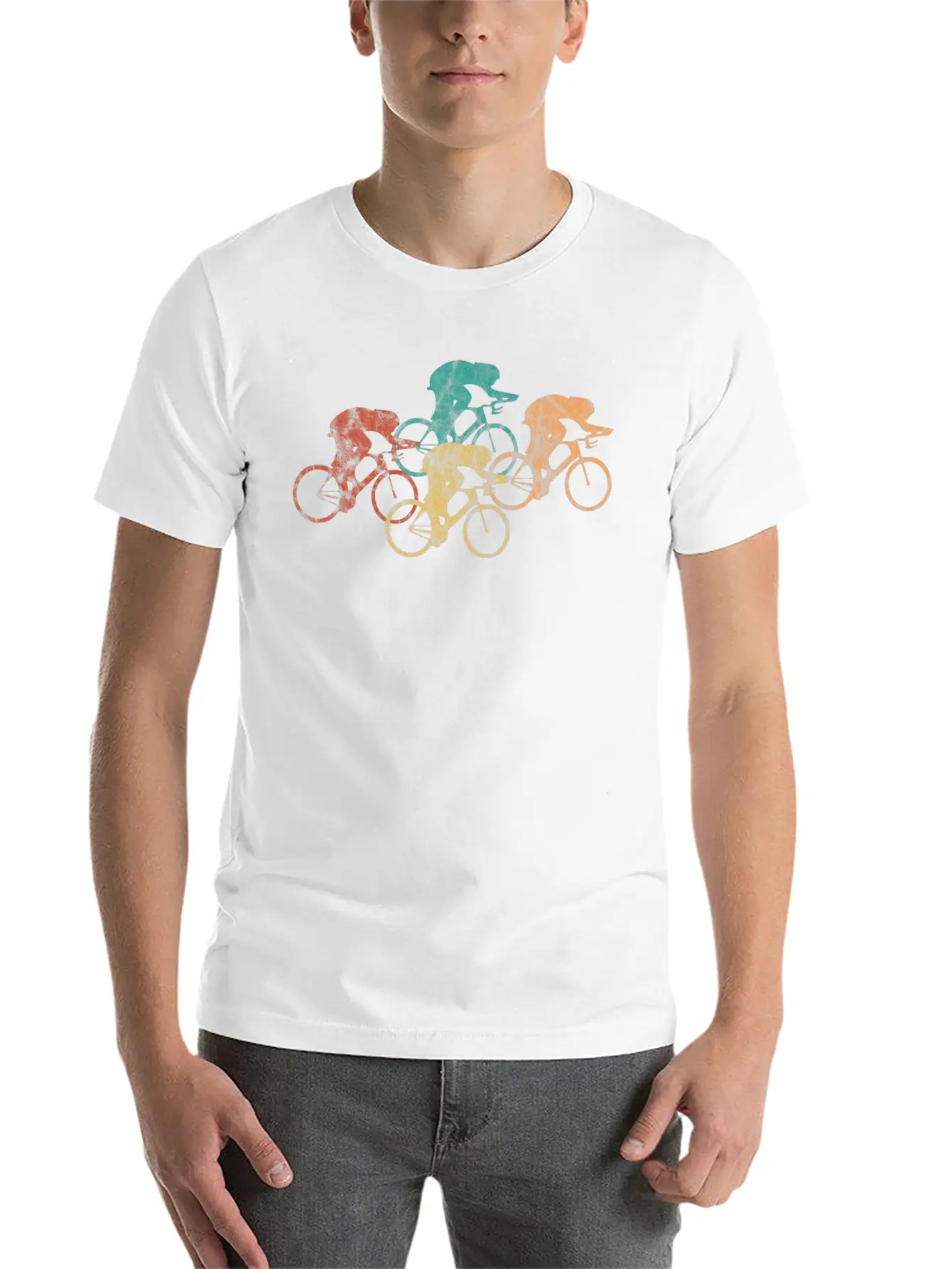Vintage Cycling Unisex Casual T-Shirt – Clean Design For Daily Comfort