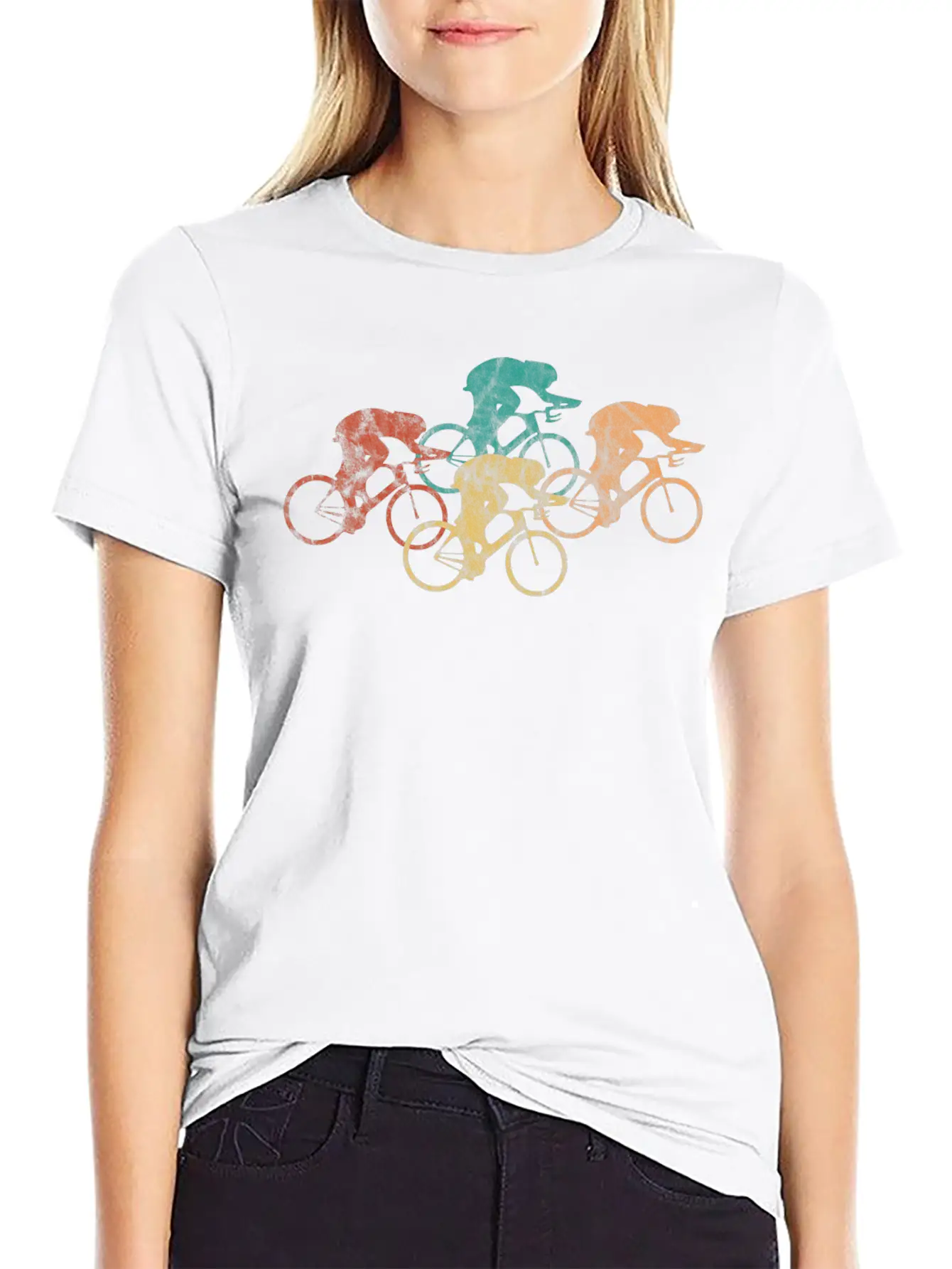 Vintage Cycling Unisex Casual T-Shirt – Clean Design For Daily Comfort