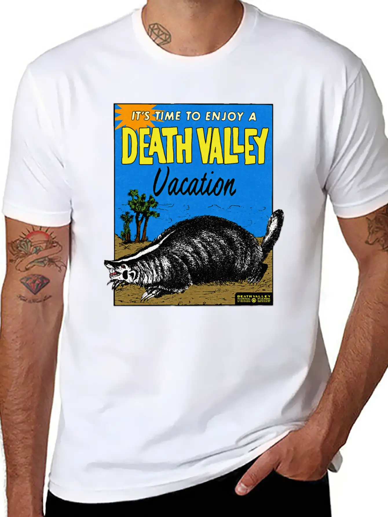 Vintage Death Valley California Relaxed Everyday Tee – Lightweight And Durable Cotton