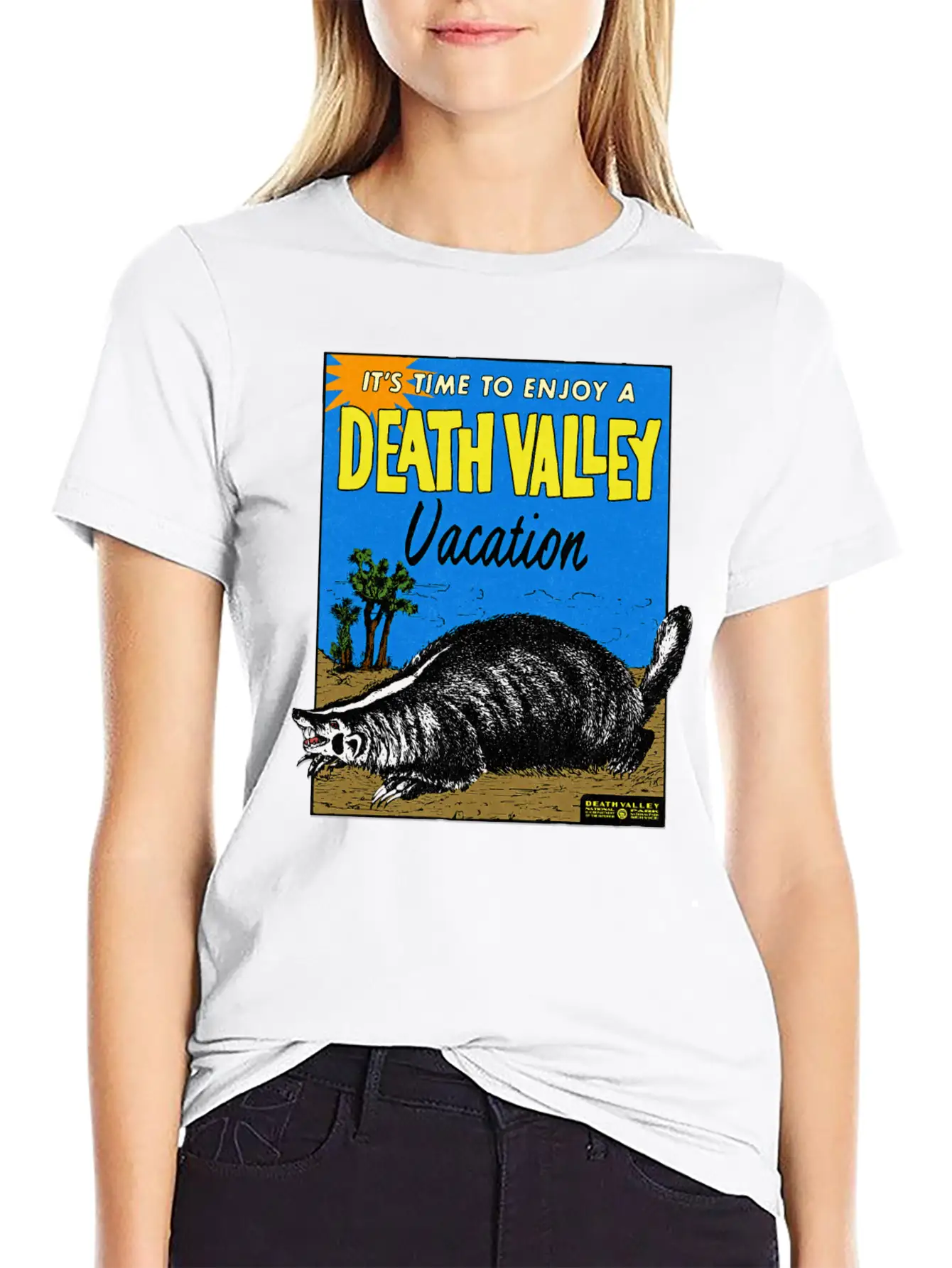 Vintage Death Valley California Relaxed Everyday Tee – Lightweight And Durable Cotton