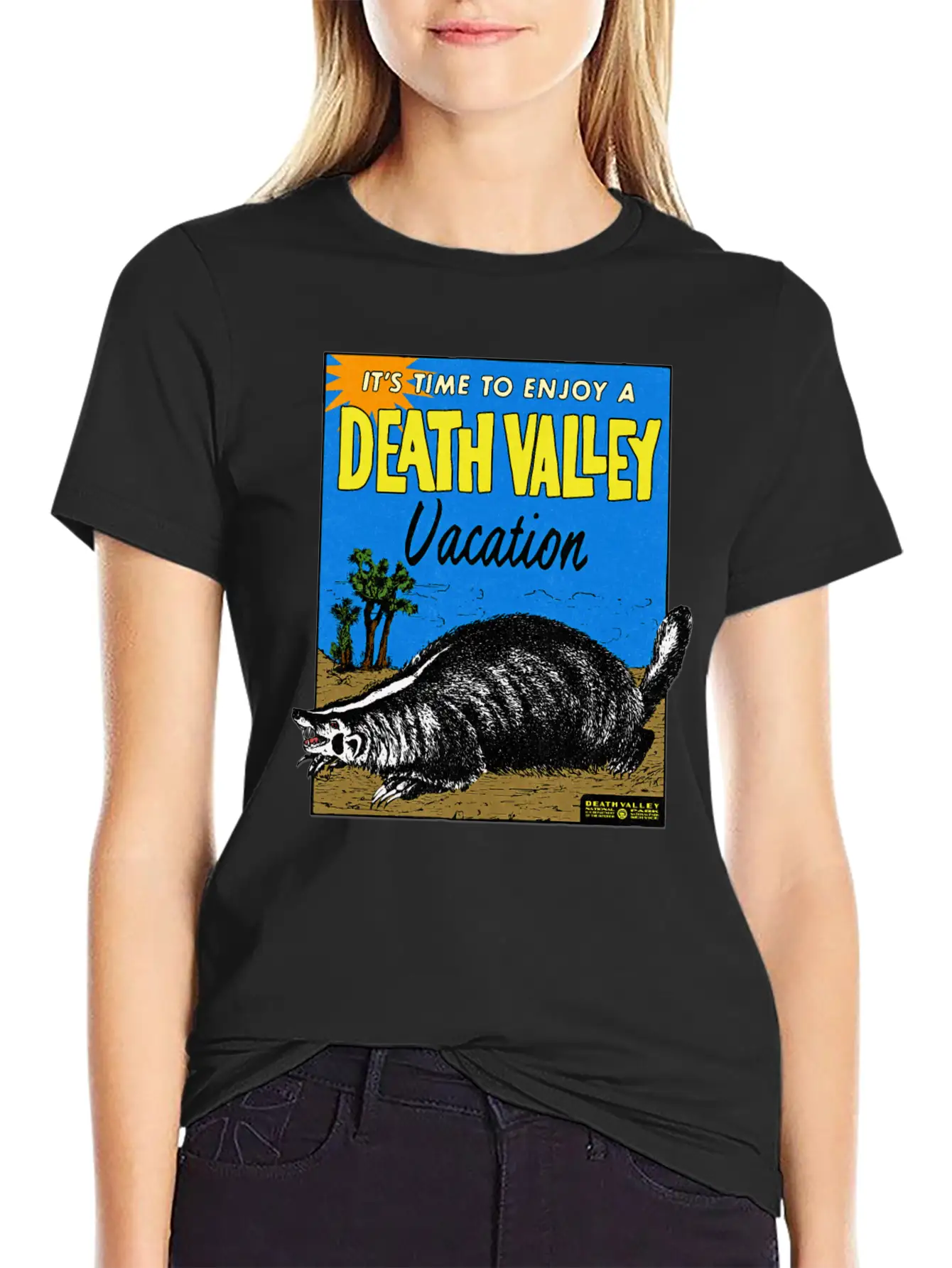 Vintage Death Valley California Relaxed Everyday Tee – Lightweight And Durable Cotton