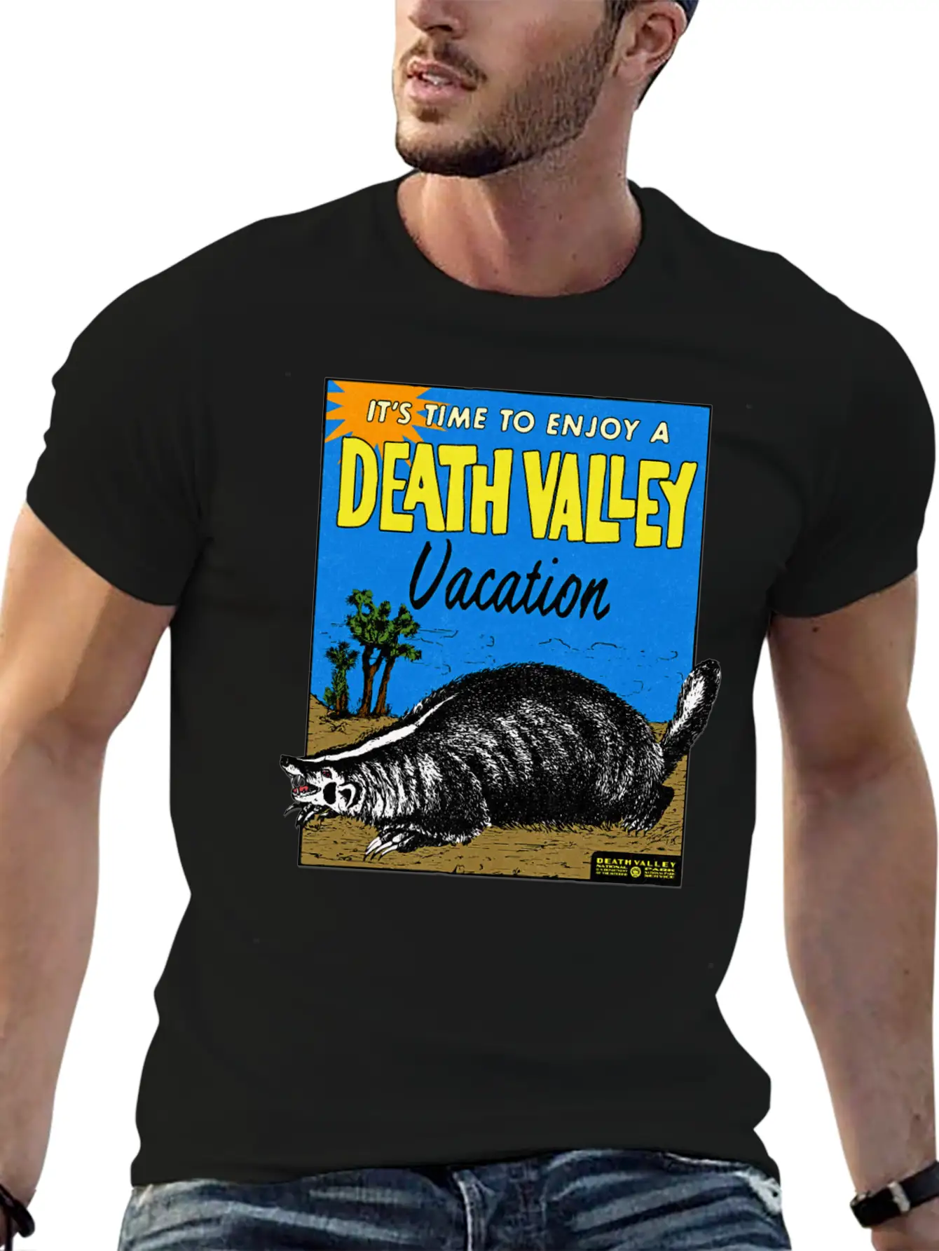 Vintage Death Valley California Relaxed Everyday Tee – Lightweight And Durable Cotton