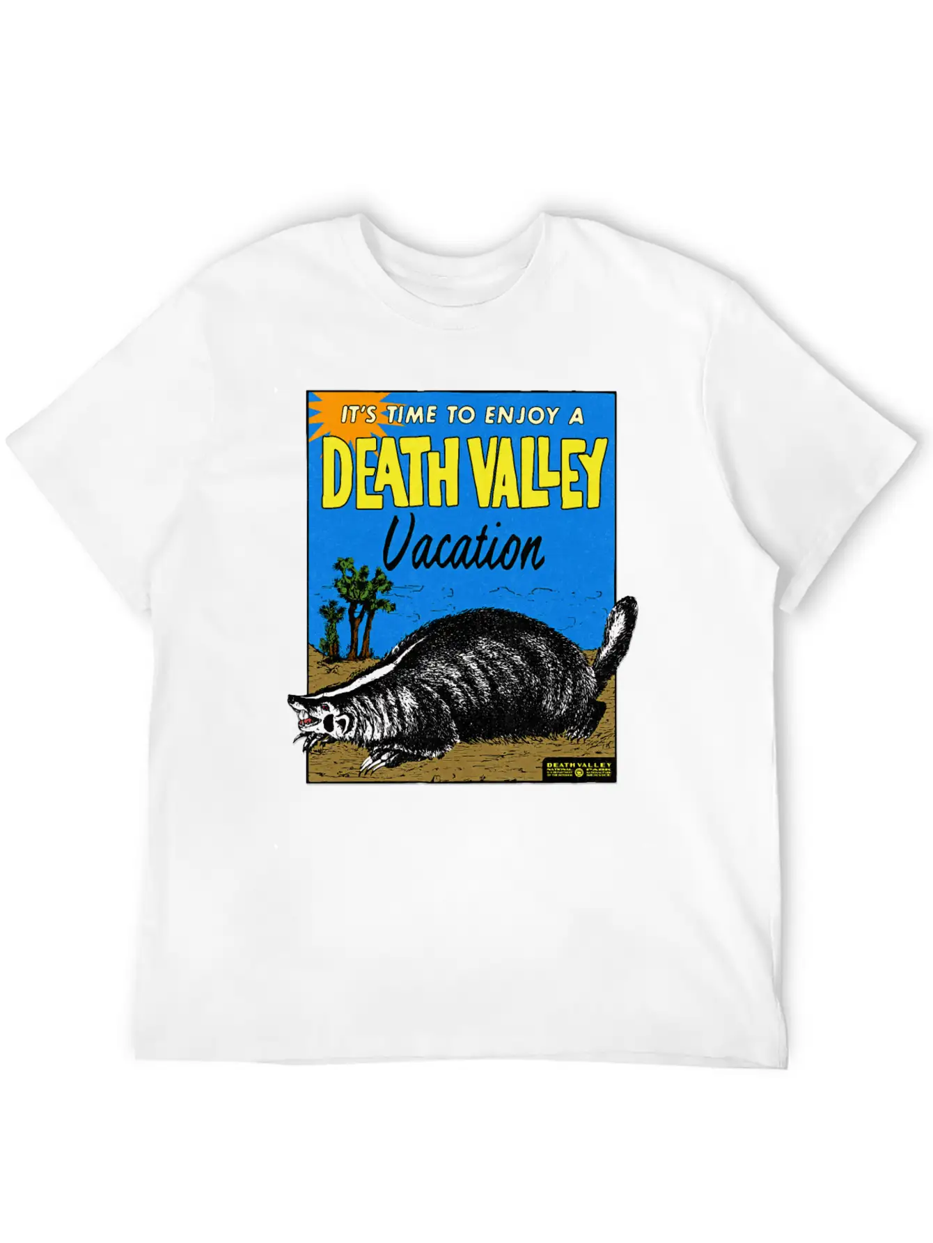 Vintage Death Valley California Relaxed Everyday Tee – Lightweight And Durable Cotton