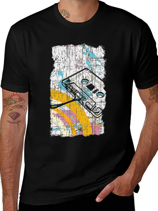 Vintage Grunge Retro Mixtape Cassette Tape 80s Stylish Everyday T-Shirt – Unisex Basic Cotton Tee
