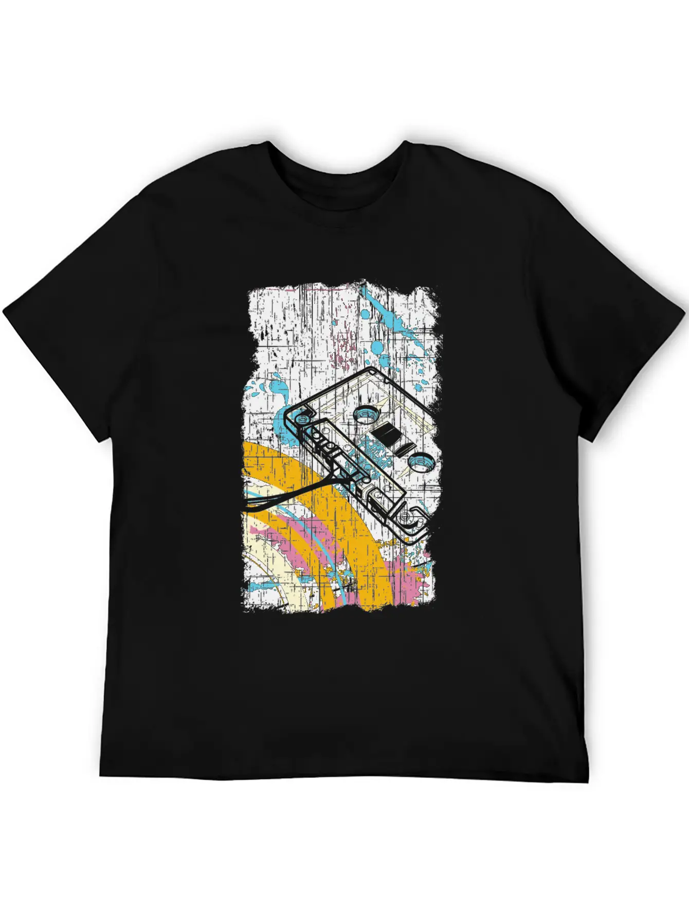 Vintage Grunge Retro Mixtape Cassette Tape 80s Stylish Everyday T-Shirt – Unisex Basic Cotton Tee