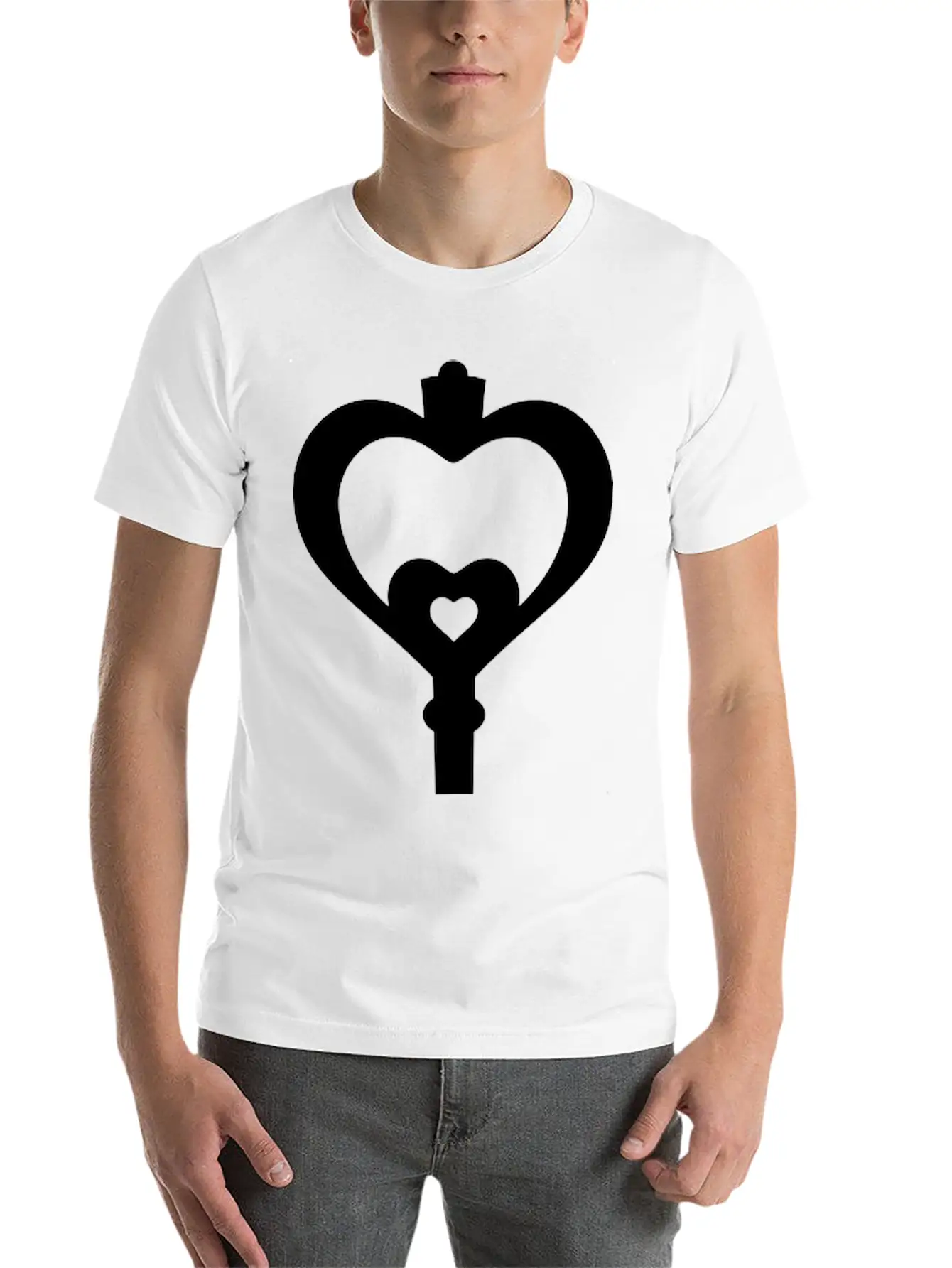 Vintage Key Unisex Casual T-Shirt – Clean Design For Daily Comfort