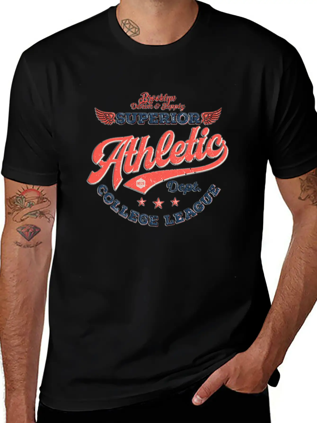 Vintage League Stylish Everyday T-Shirt – Unisex Basic Cotton Tee