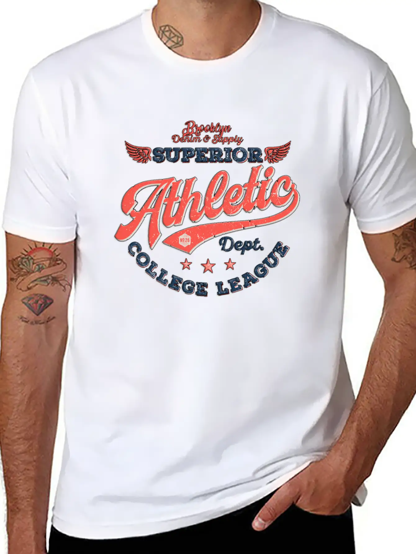 Vintage League Stylish Everyday T-Shirt – Unisex Basic Cotton Tee