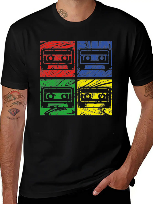 Vintage Music Comfortable Minimalist Graphic Tee – Summer Style Essential