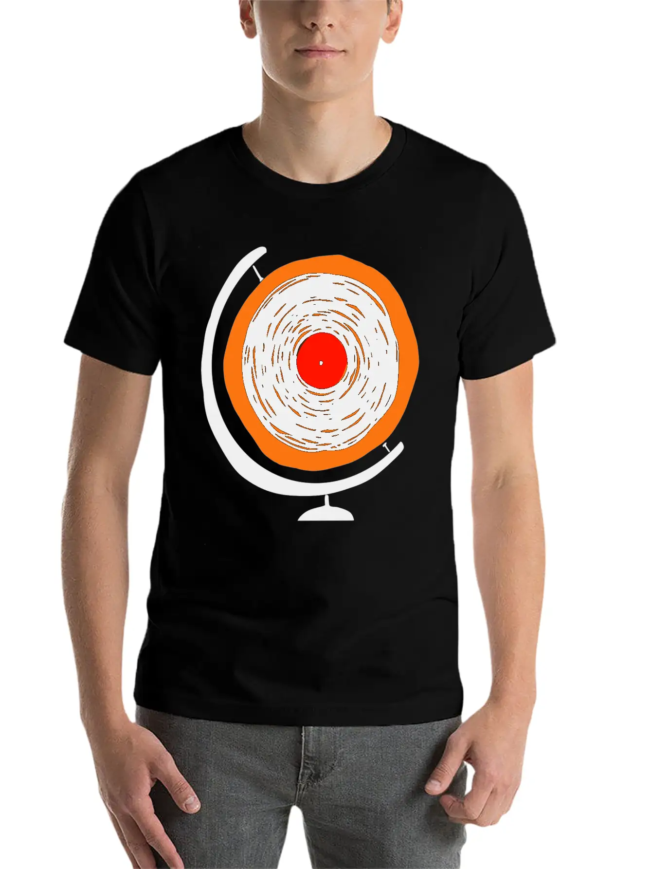 Vintage Music Mens Graphic Tee For Music Lovers Gi Stylish Everyday T-Shirt – Unisex Basic Cotton Tee