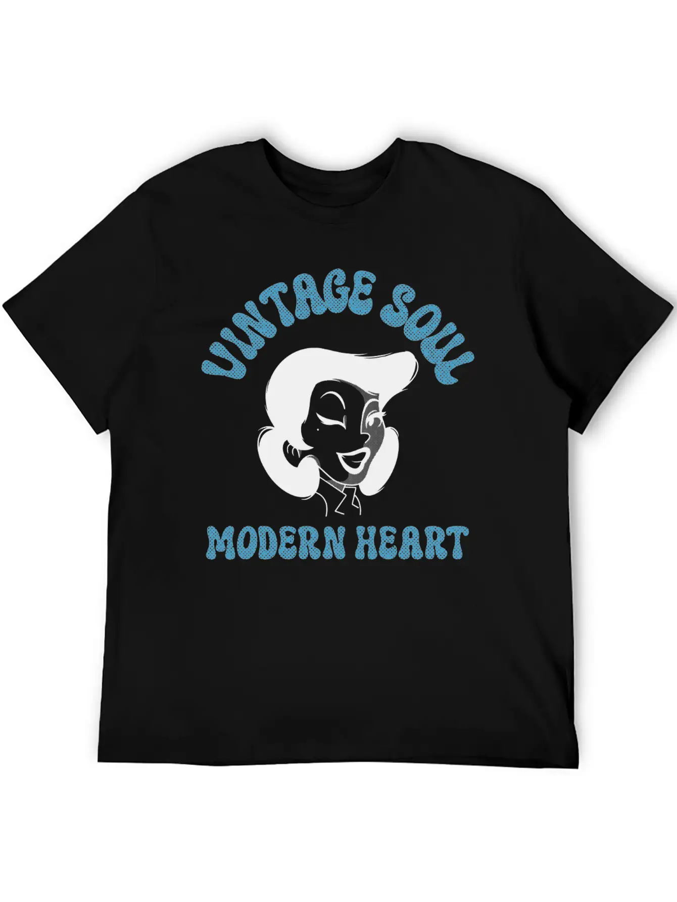 Vintage Soul Modern Heart Unisex Short Sleeve Soft Cotton T-Shirt – Casual Everyday Wear