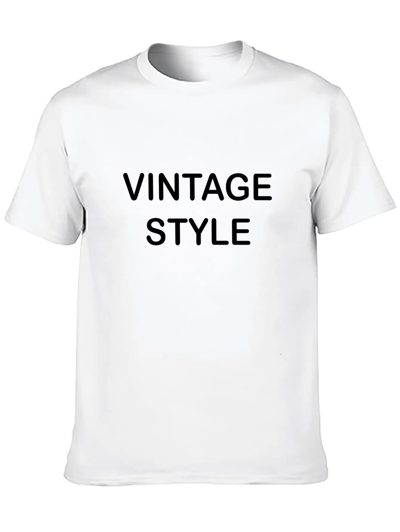 VINTAGE STYLE Basic Graphic T-Shirt – Daily Comfort In Soft Cotton
