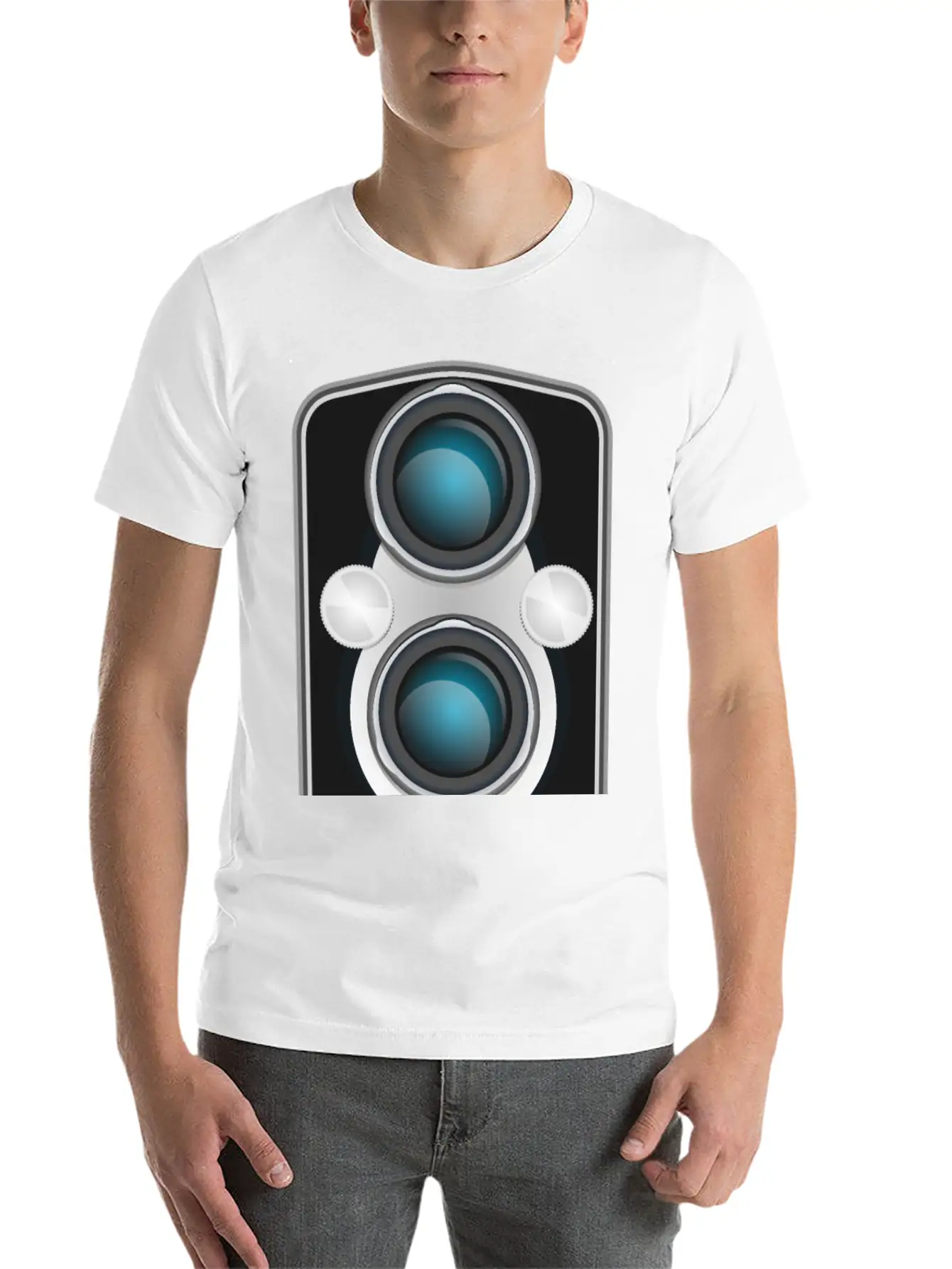 Vintage TLR Camera Front Plate Stylish Everyday T-Shirt – Unisex Basic Cotton Tee