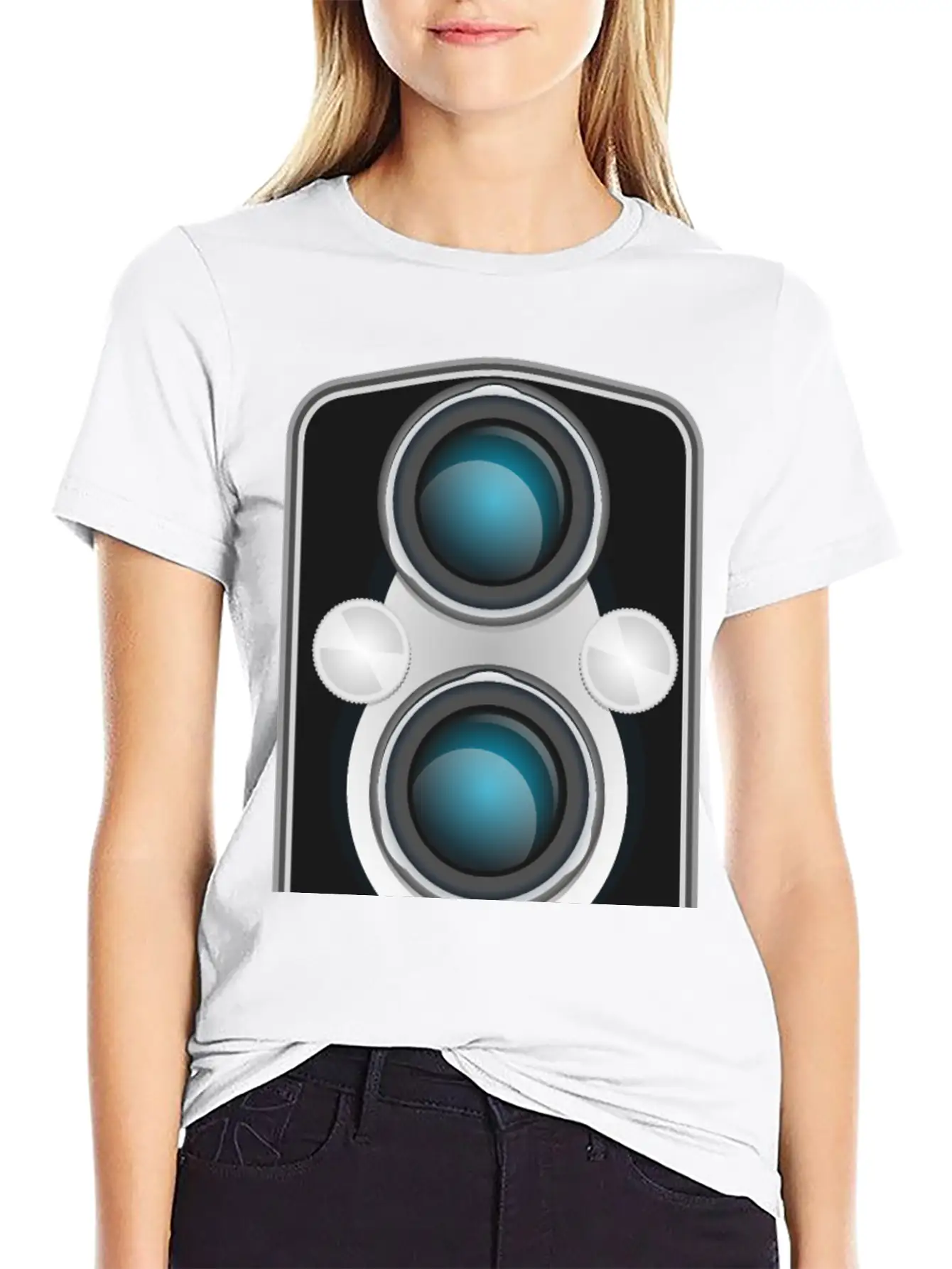 Vintage TLR Camera Front Plate Stylish Everyday T-Shirt – Unisex Basic Cotton Tee