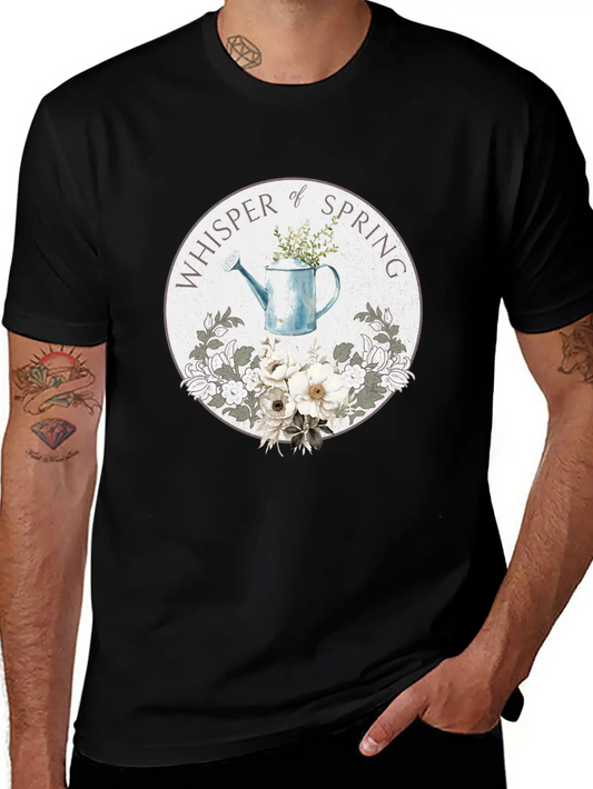 Vintage Whisper Of Spring Comfortable Minimalist Graphic Tee – Summer Style Essential