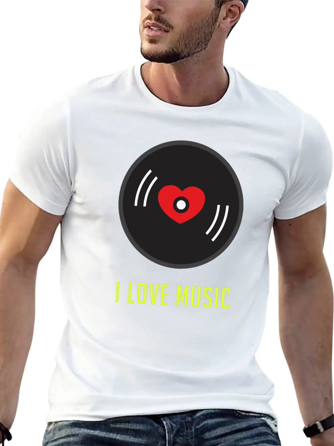 Vinyl 8 F Unisex Short Sleeve Soft Cotton T-Shirt – Casual Everyday Wear
