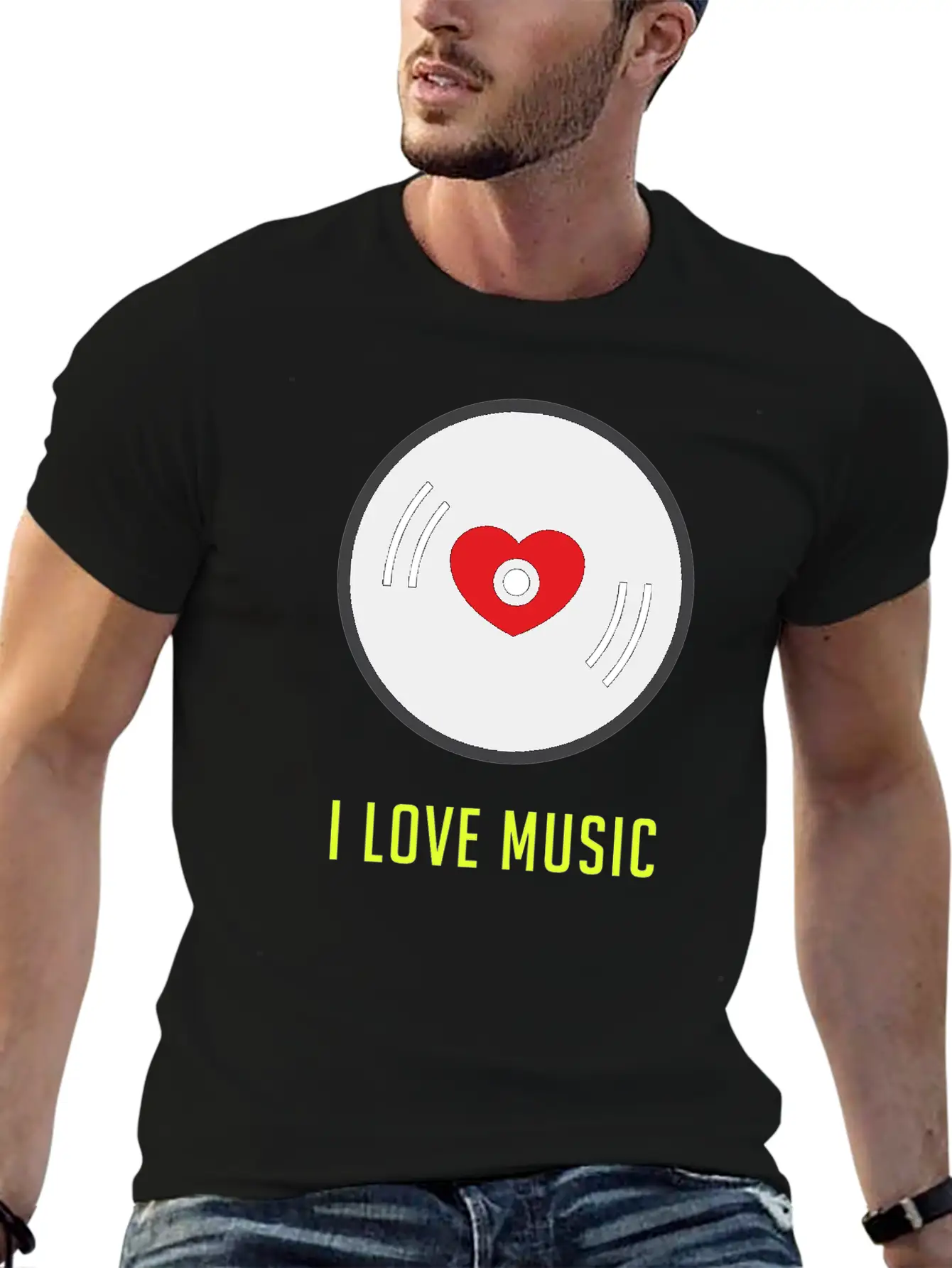 Vinyl 8 F Unisex Short Sleeve Soft Cotton T-Shirt – Casual Everyday Wear