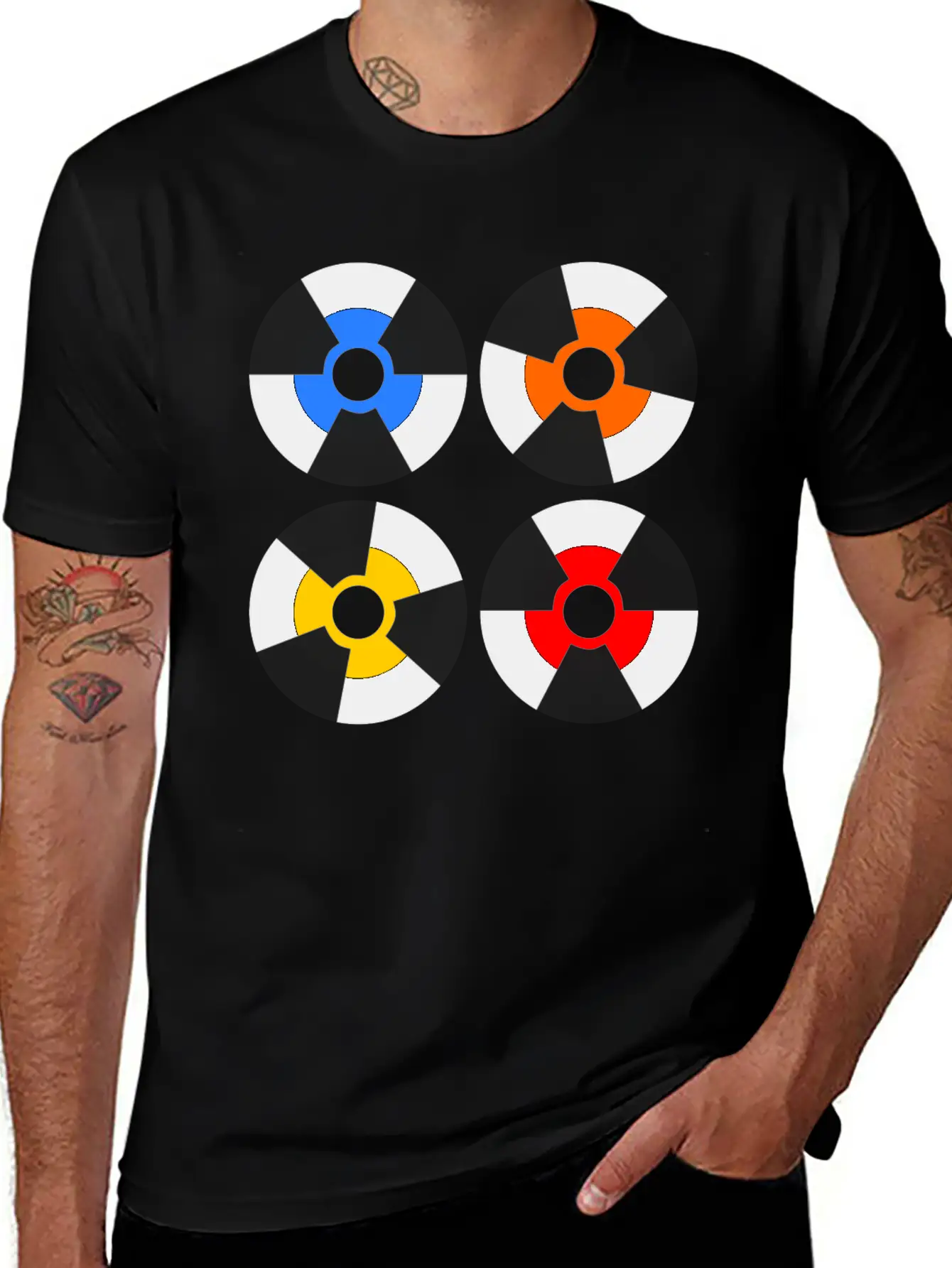 Vinyl Record Inspiration Unisex Short Sleeve Soft Cotton T-Shirt – Casual Everyday Wear