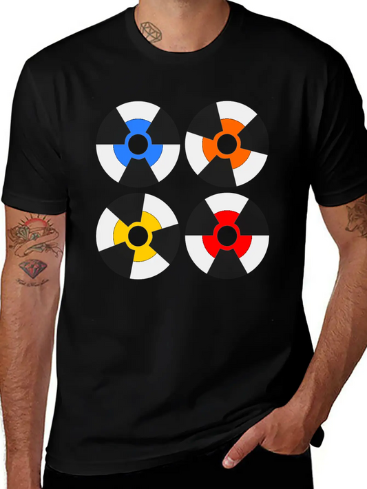 Vinyl Record Inspiration Unisex Short Sleeve Soft Cotton T-Shirt – Casual Everyday Wear