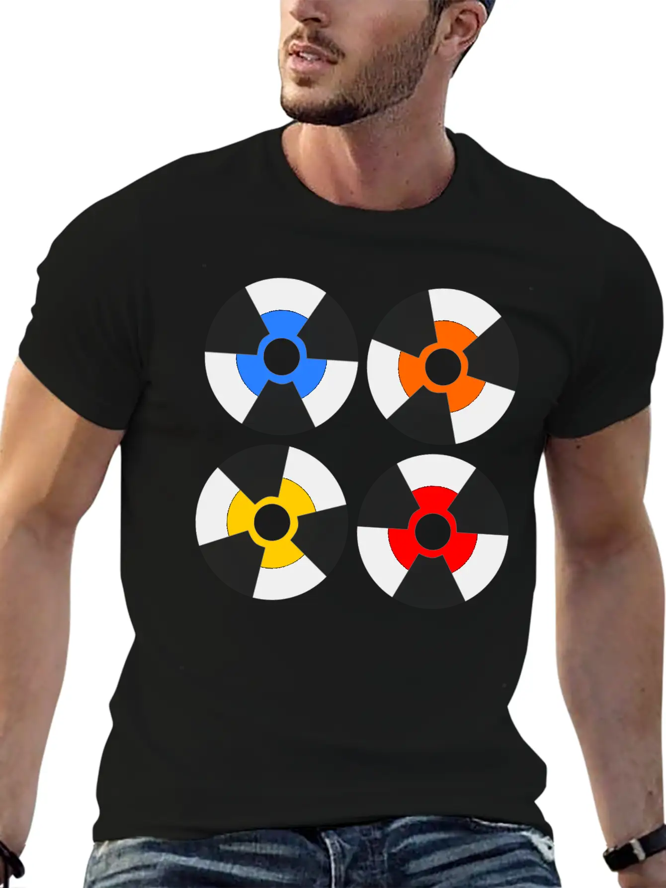 Vinyl Record Inspiration Unisex Short Sleeve Soft Cotton T-Shirt – Casual Everyday Wear