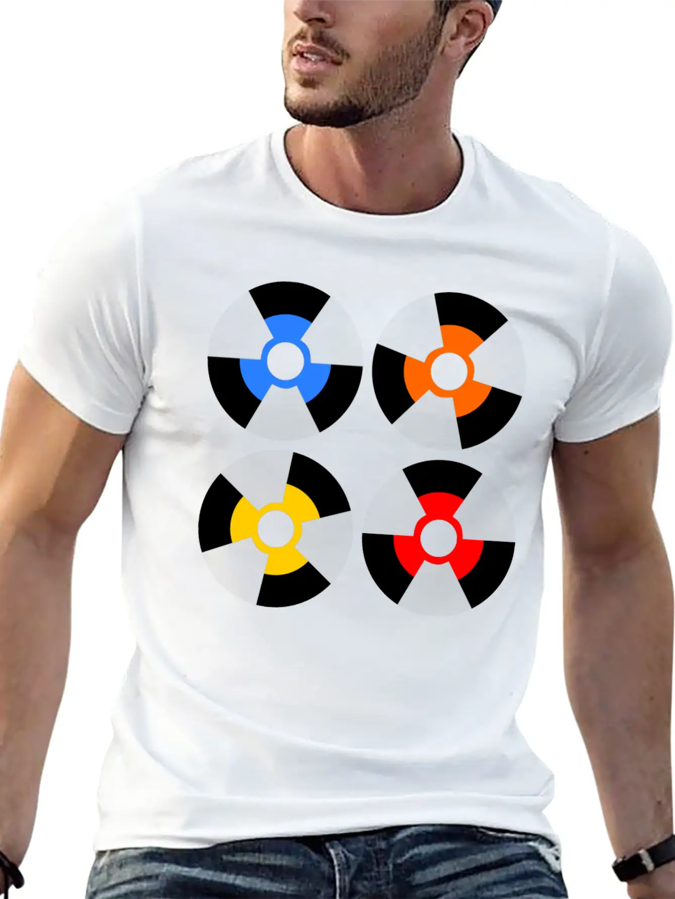 Vinyl Record Inspiration Unisex Short Sleeve Soft Cotton T-Shirt – Casual Everyday Wear