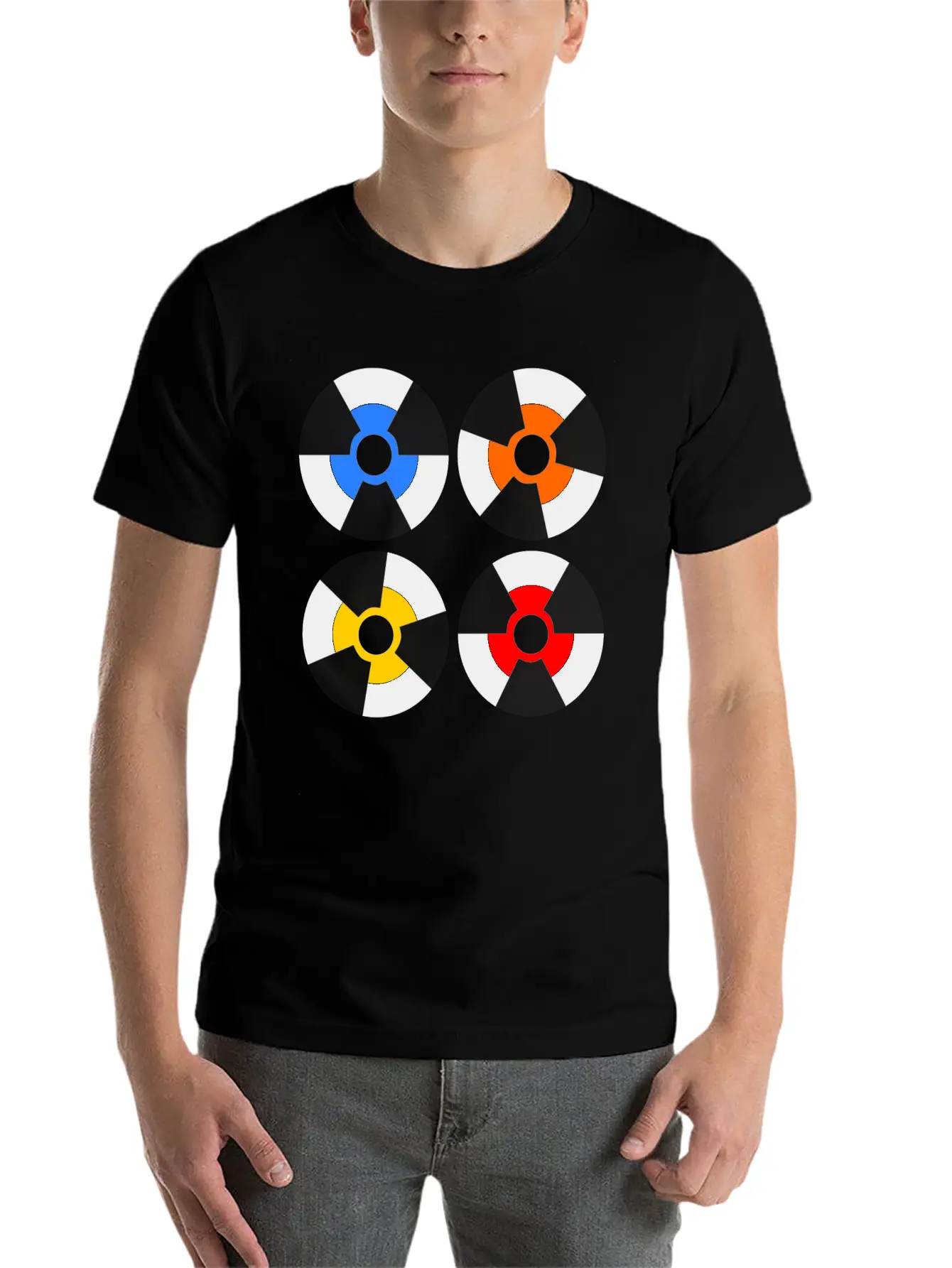 Vinyl Record Inspiration Unisex Short Sleeve Soft Cotton T-Shirt – Casual Everyday Wear