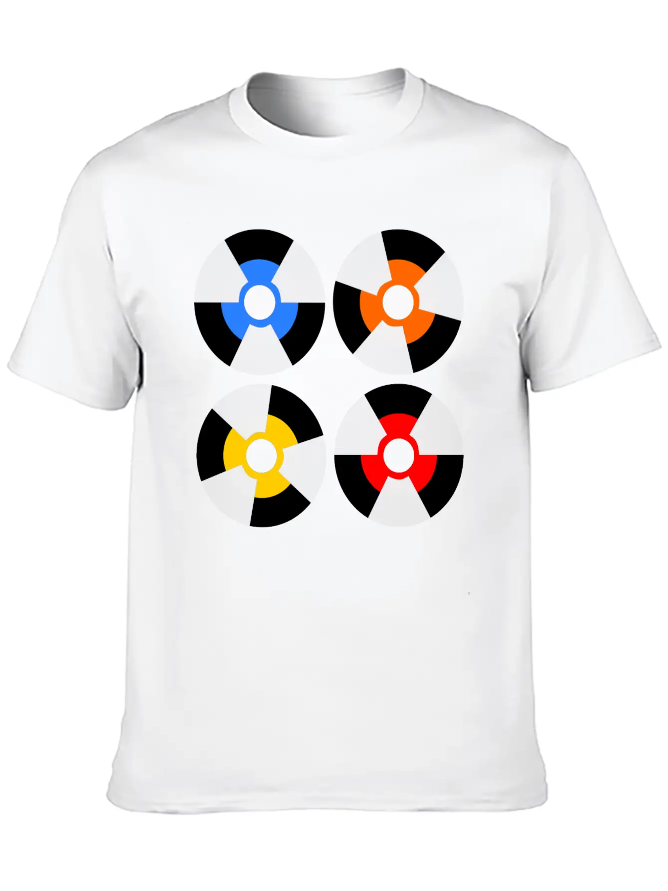 Vinyl Record Inspiration Unisex Short Sleeve Soft Cotton T-Shirt – Casual Everyday Wear