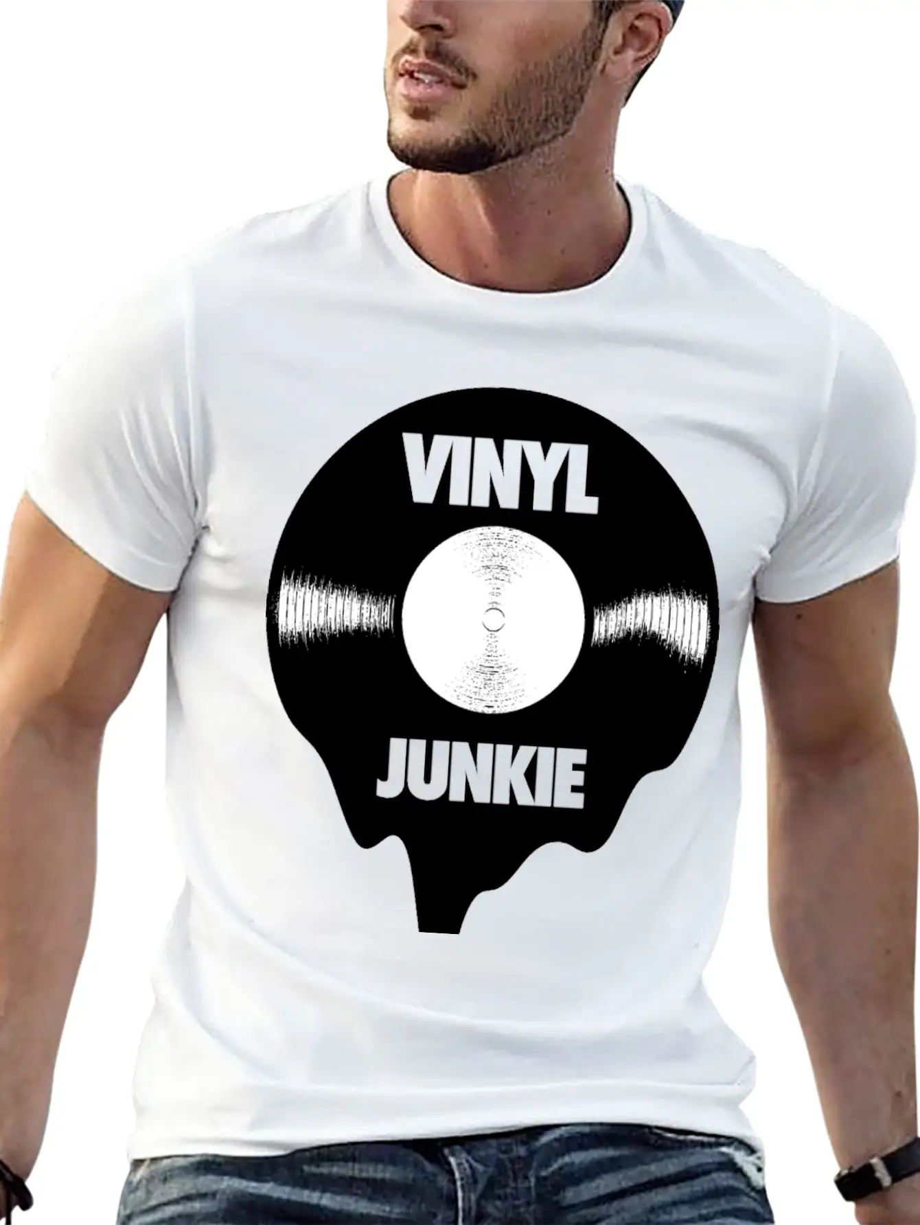 Vinyl Record Turntable Gift Essential Unisex Summer Tee – Soft Cotton Casual Fit